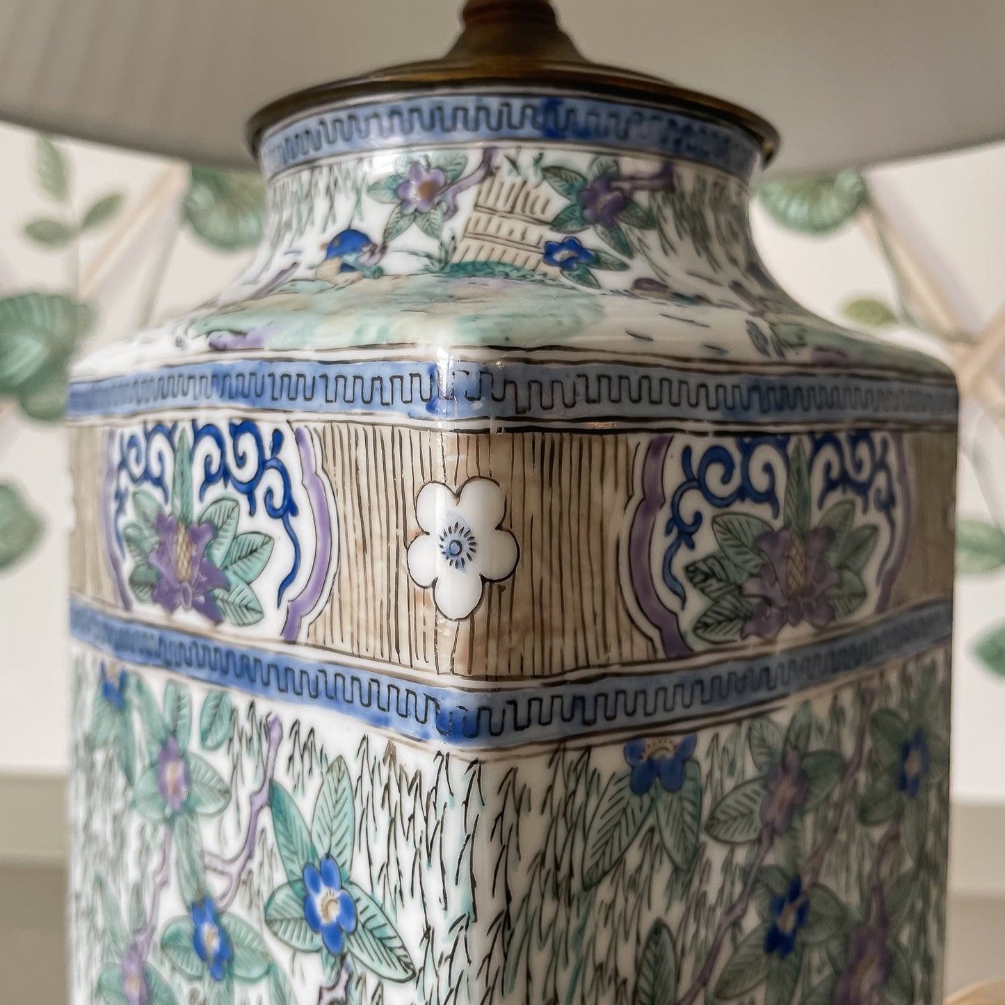 Hand-Painted Porcelain Table Lamp