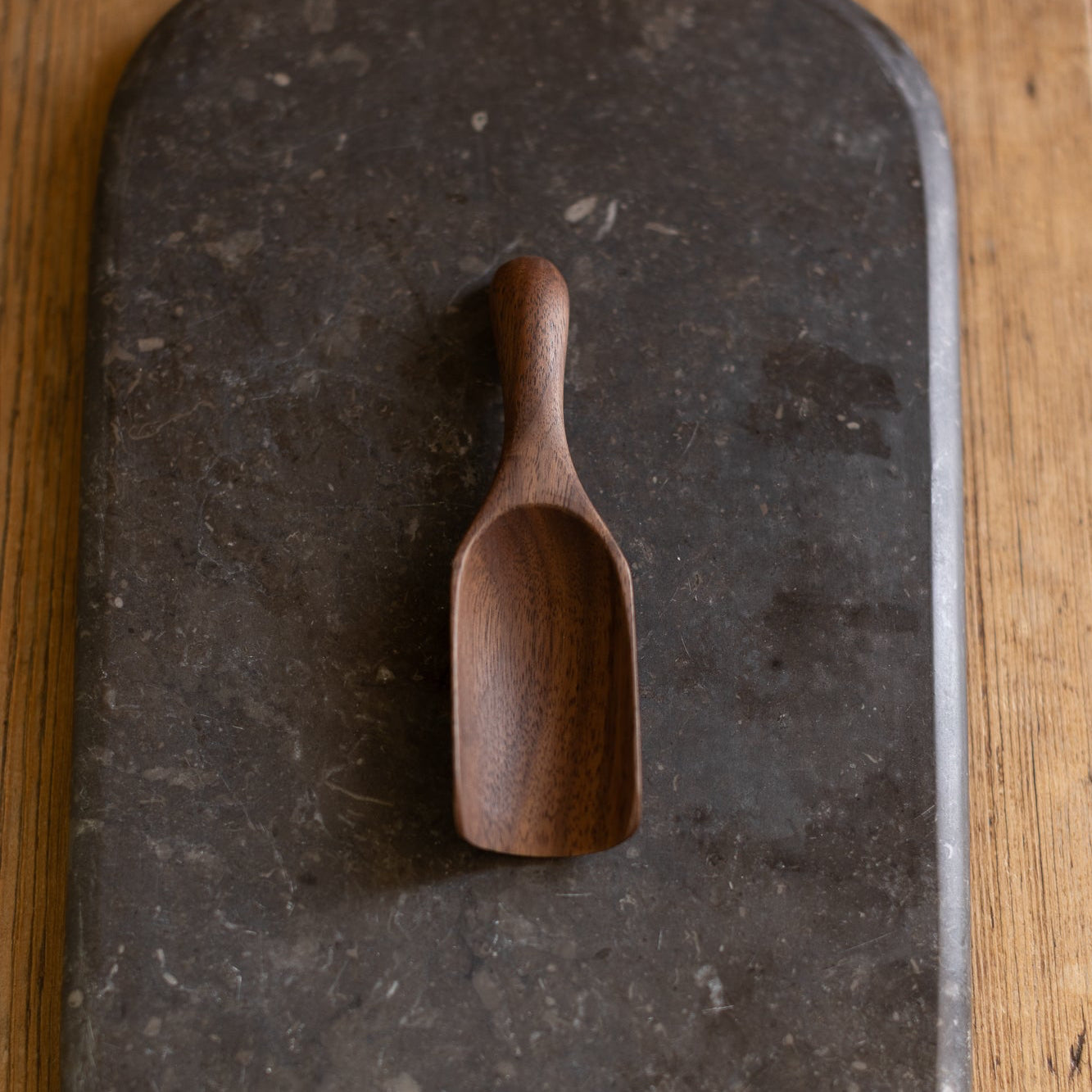 5" Small Walnut Scoop
