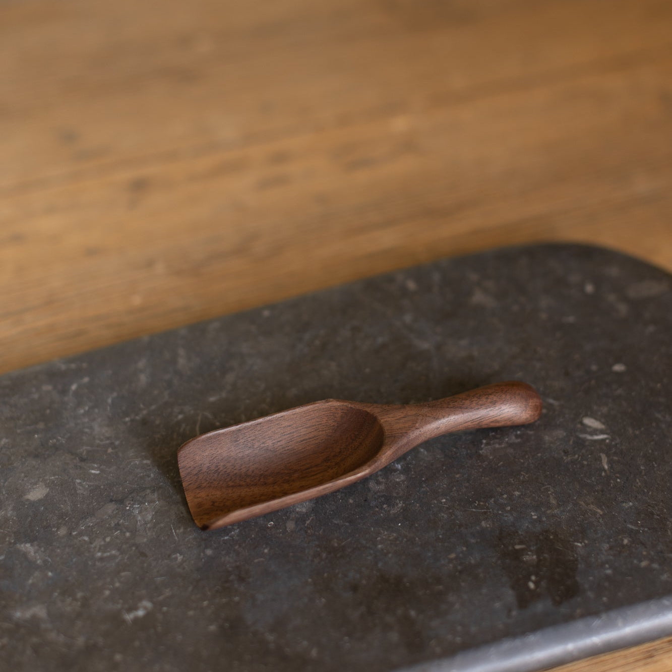 5" Small Walnut Scoop
