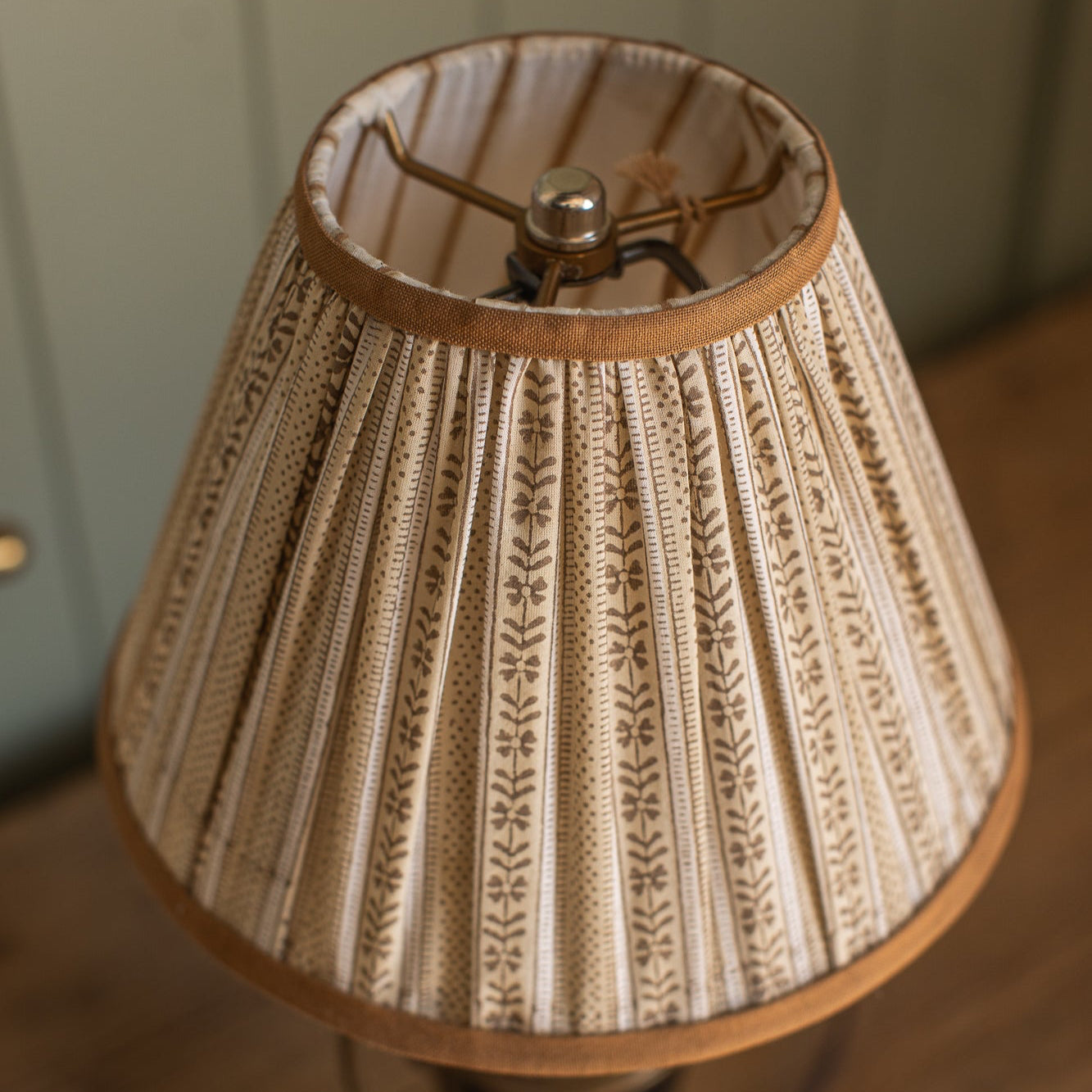 9" Ochre Stripe Lampshade