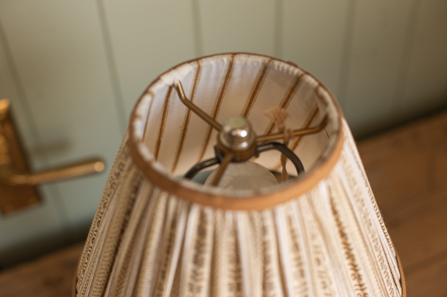 9" Ochre Stripe Lampshade