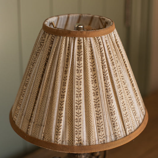 9" Ochre Stripe Lampshade