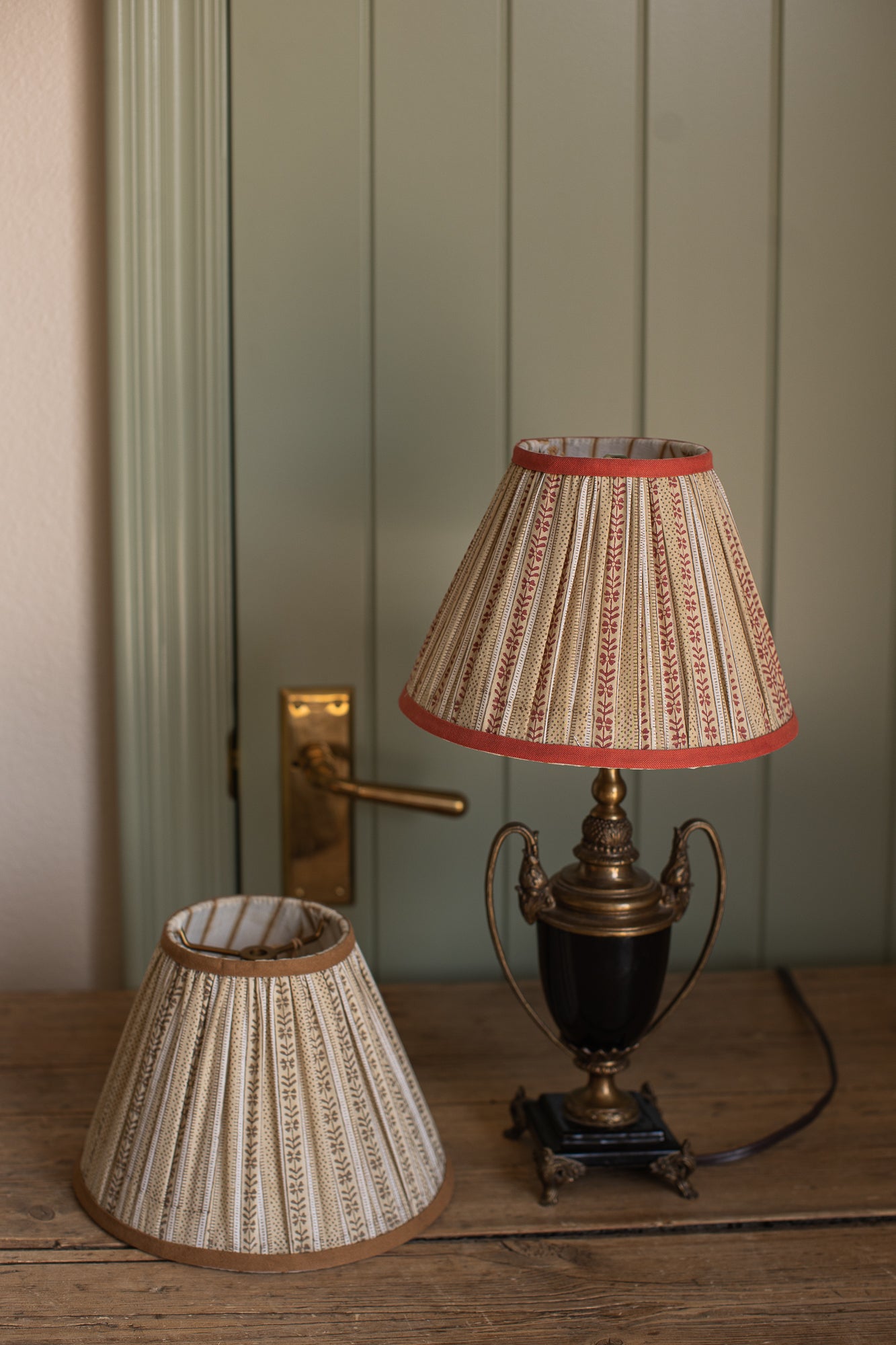 9" Ochre Stripe Lampshade