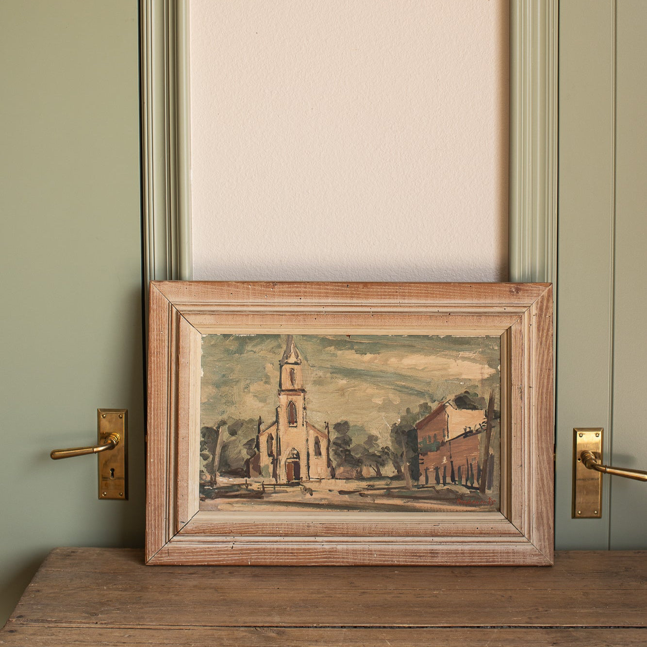 Streetscape–Original Oil, 1955