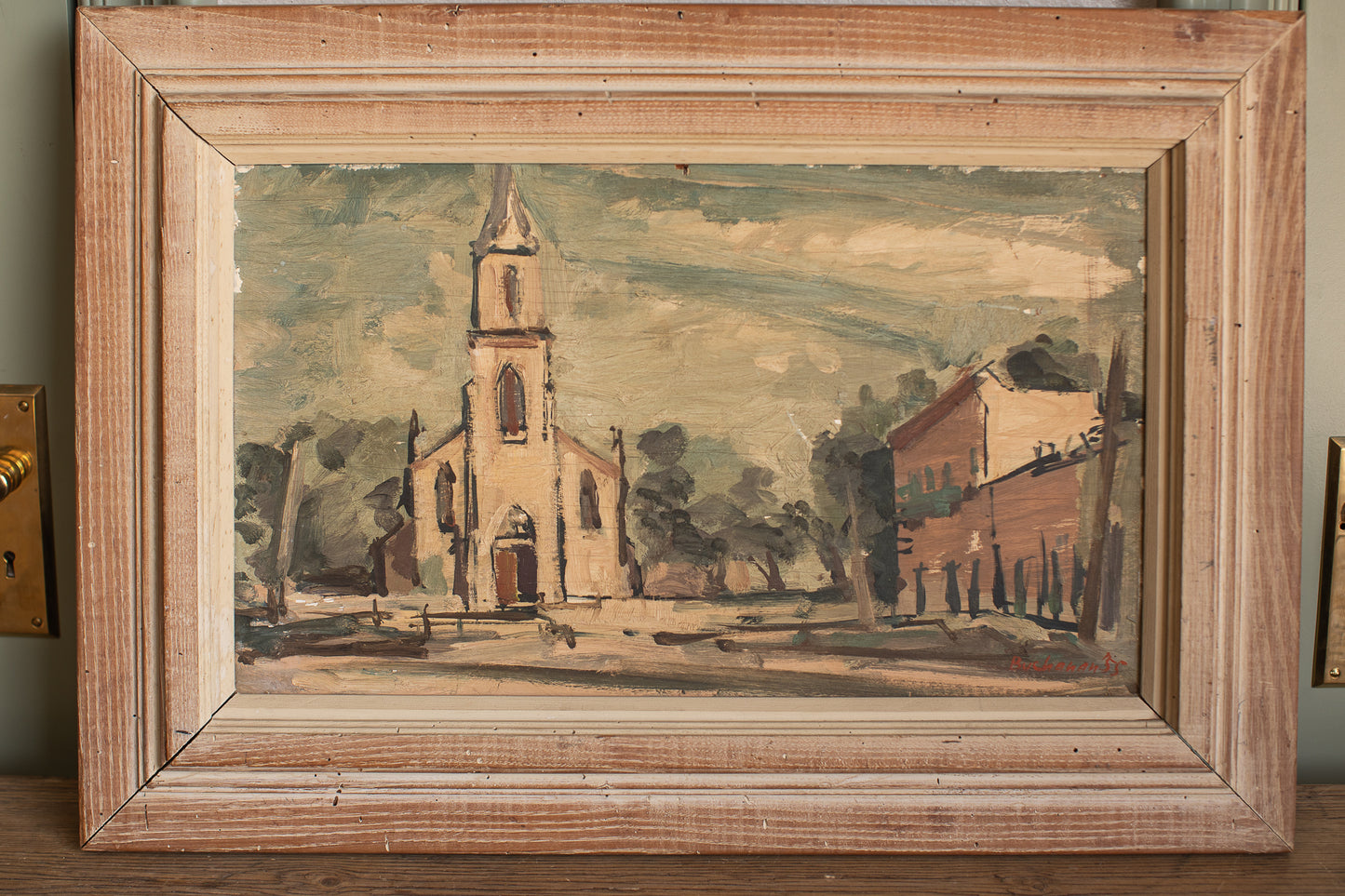Streetscape–Original Oil, 1955