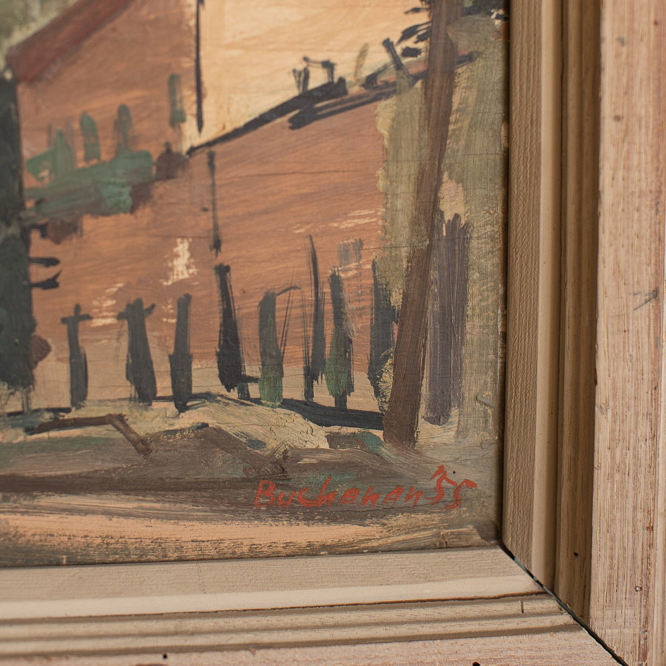 Streetscape–Original Oil, 1955