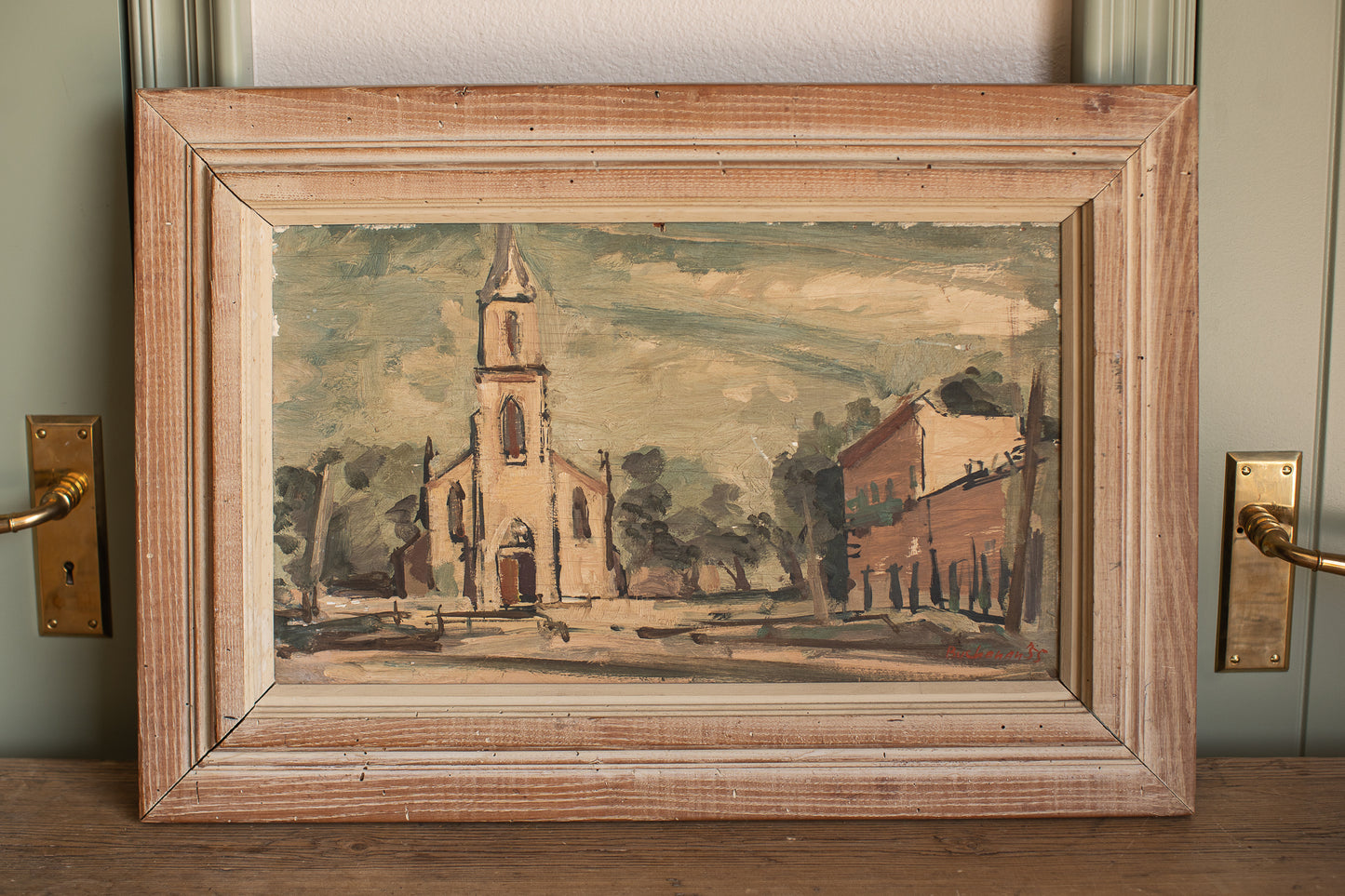 Streetscape–Original Oil, 1955
