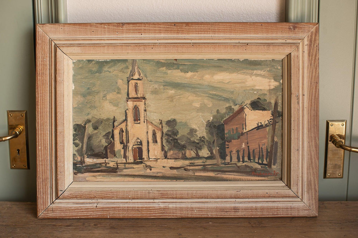 Streetscape–Original Oil, 1955 - OAKSTREET SHOPPE
