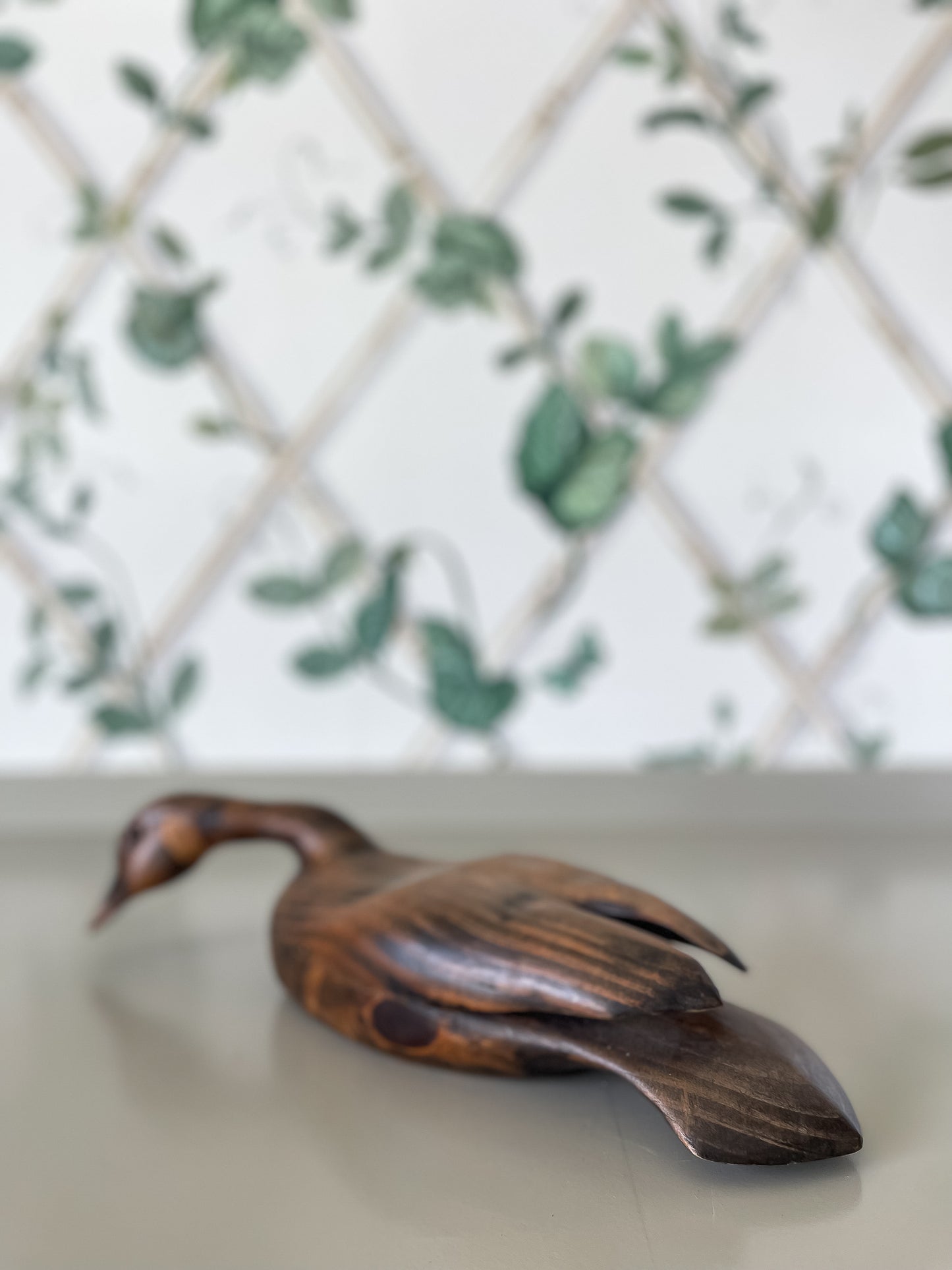 Hand-Carved Wooden Canadian Goose