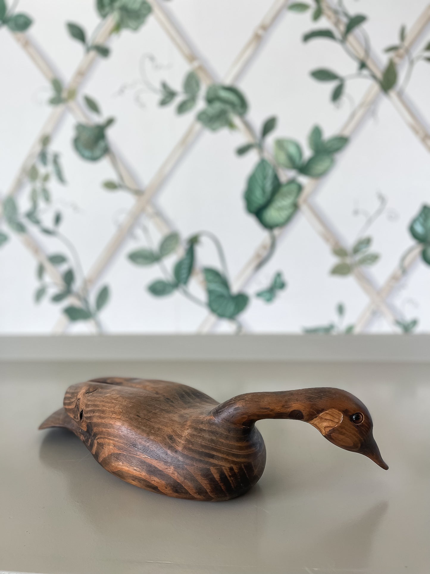Hand-Carved Wooden Canadian Goose