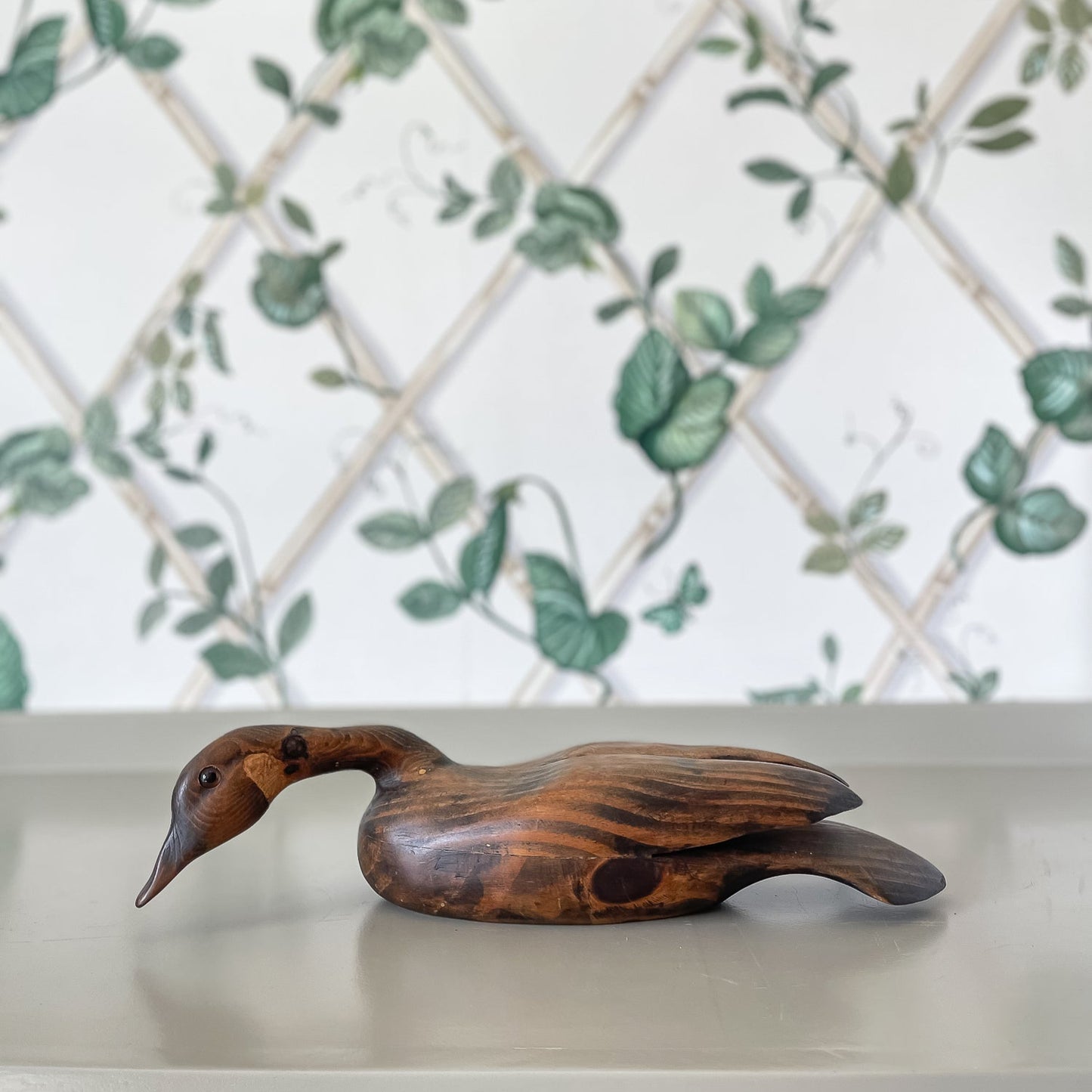 Hand-Carved Wooden Canadian Goose