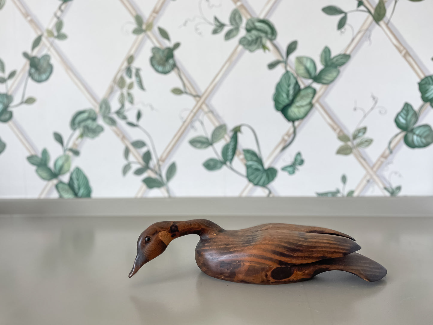 Hand-Carved Wooden Canadian Goose