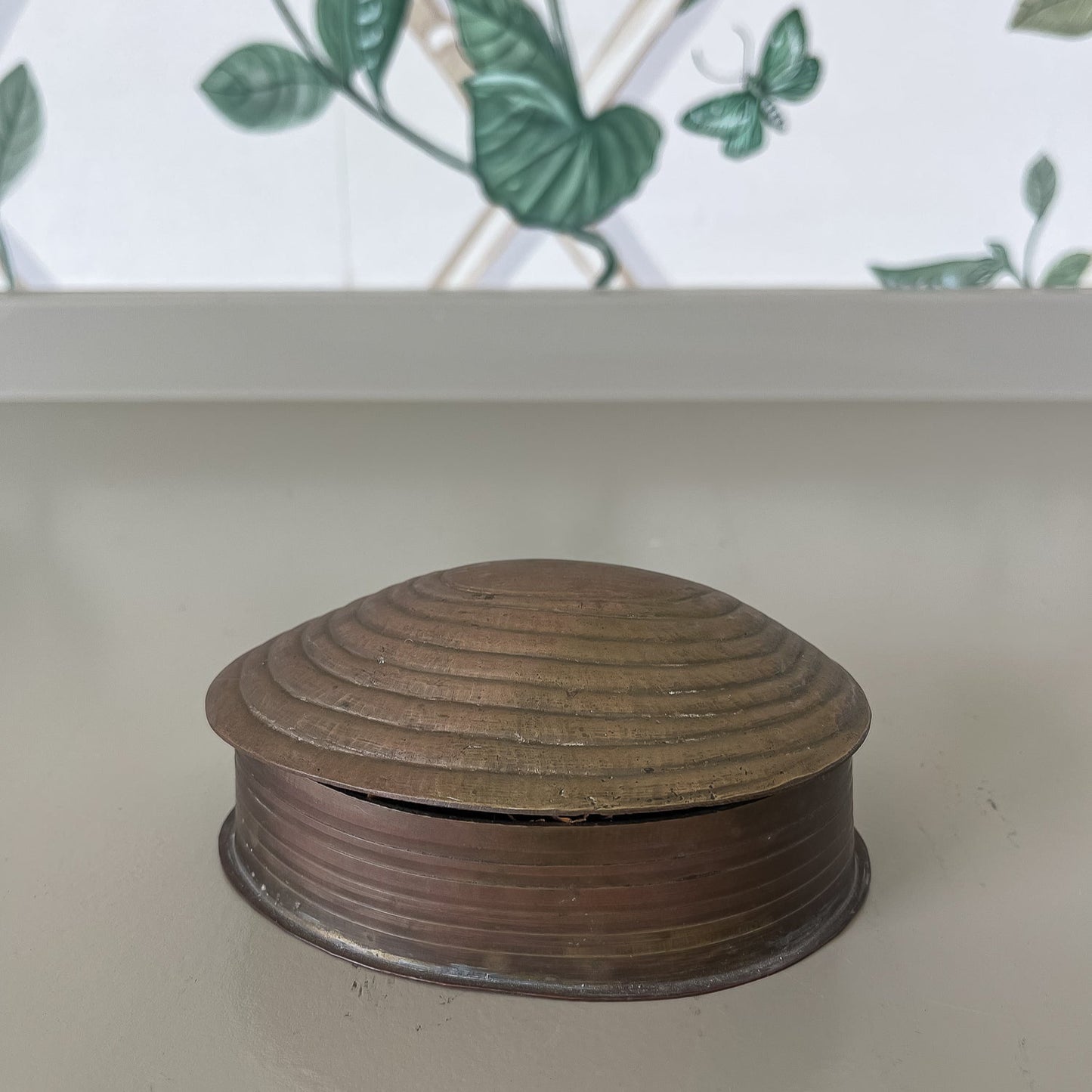 Brass Clamshell Trinket Box
