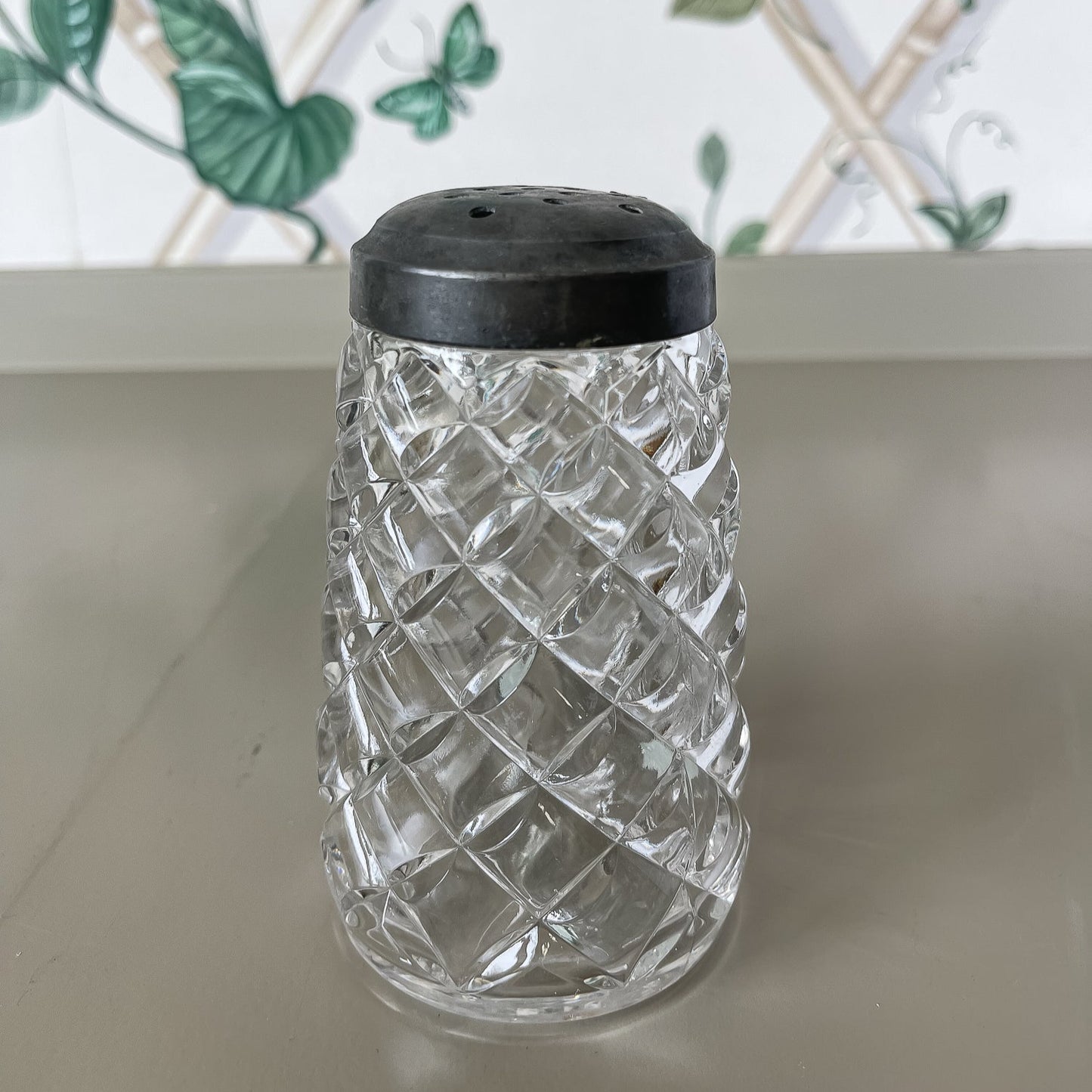 Vintage Cut Glass Shaker
