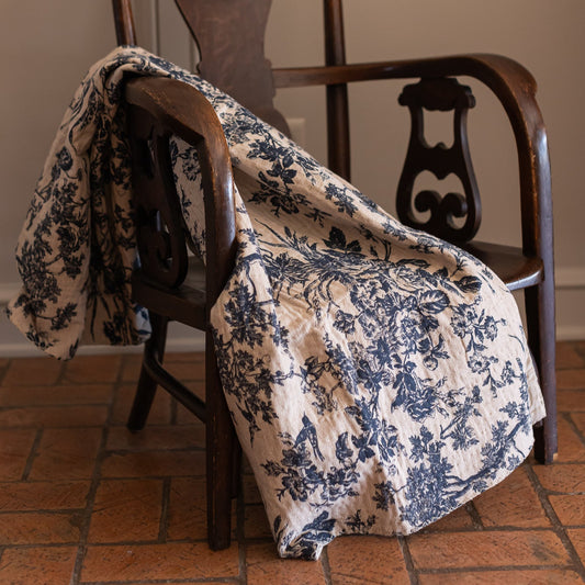 Cotton Chambray Toile Throw
