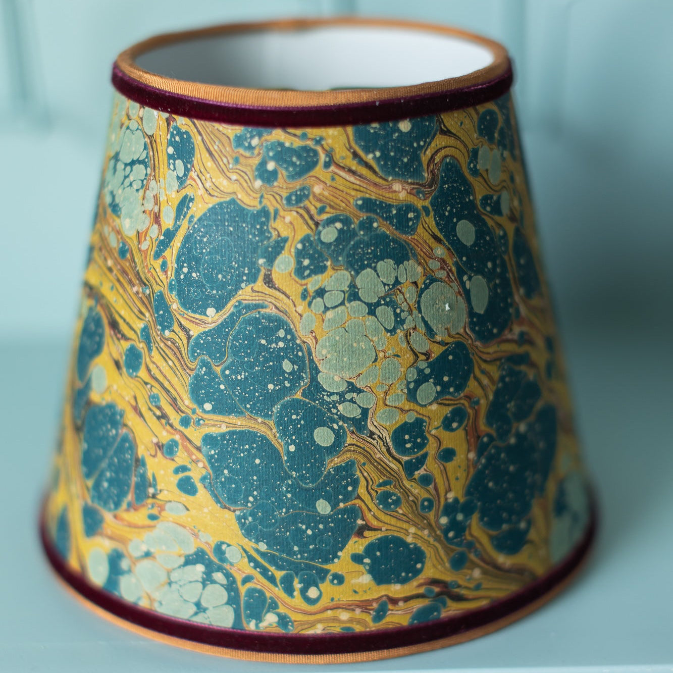 Marbleized Paper Shade
