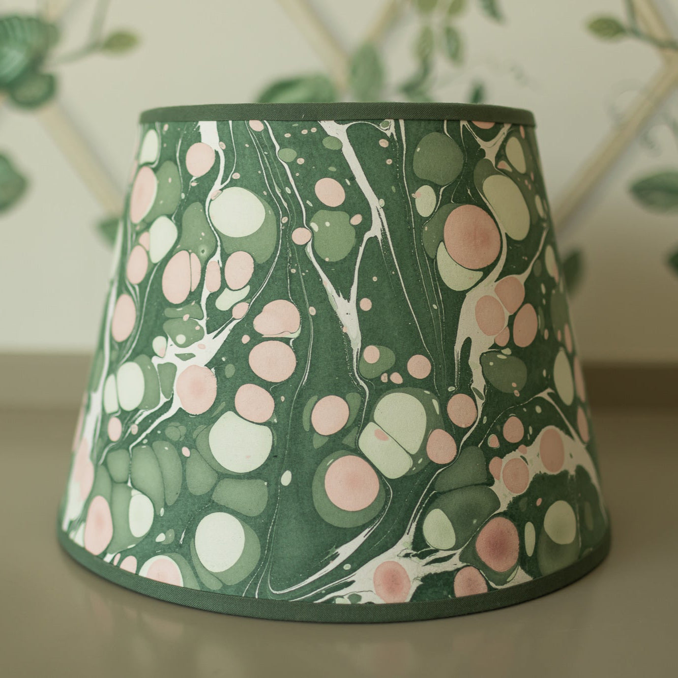 14" Hand Marbled Lampshade