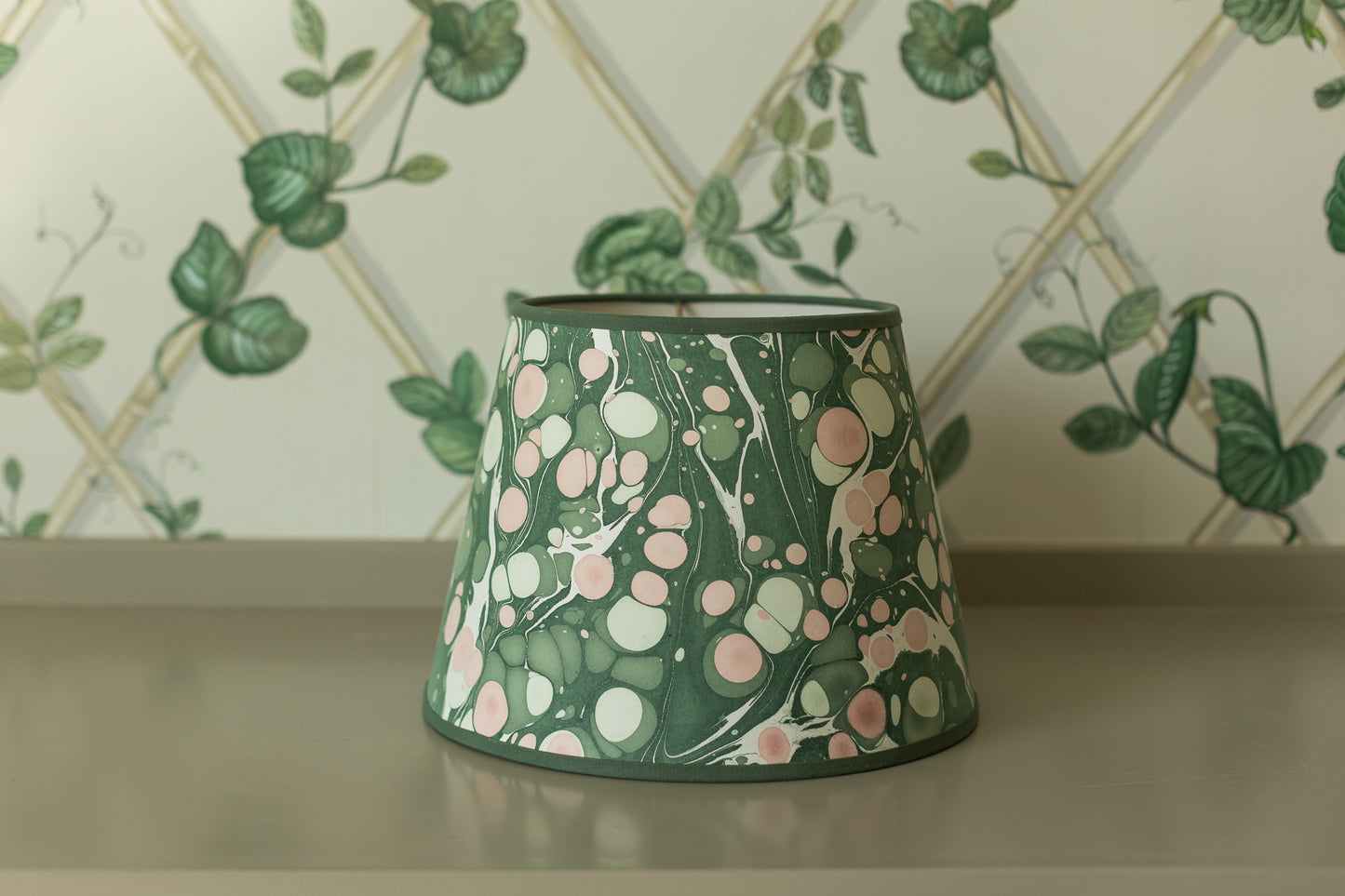 14" Hand Marbled Lampshade
