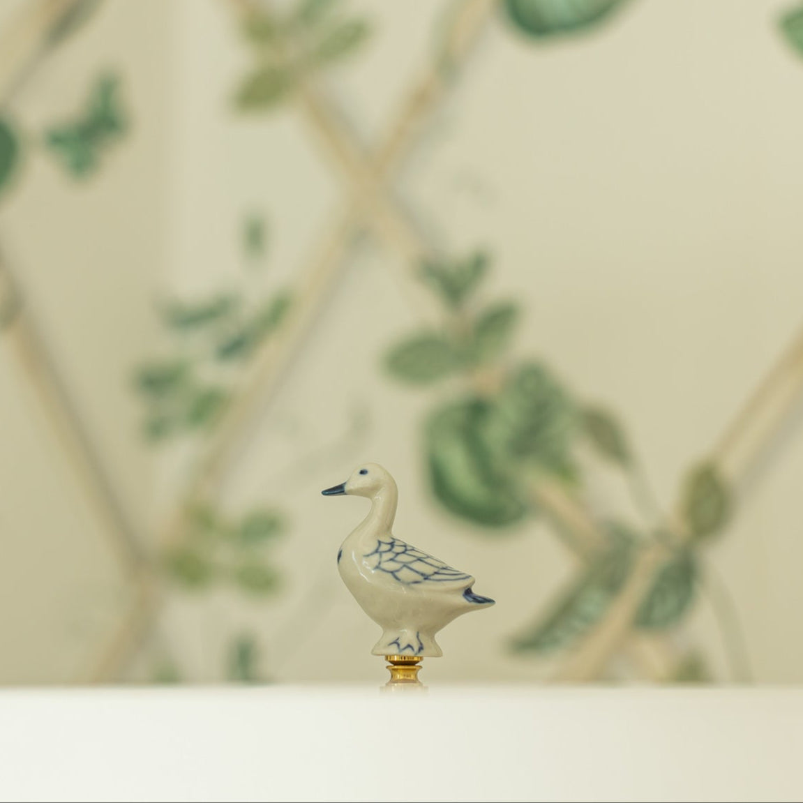 Porcelain Goose Finial