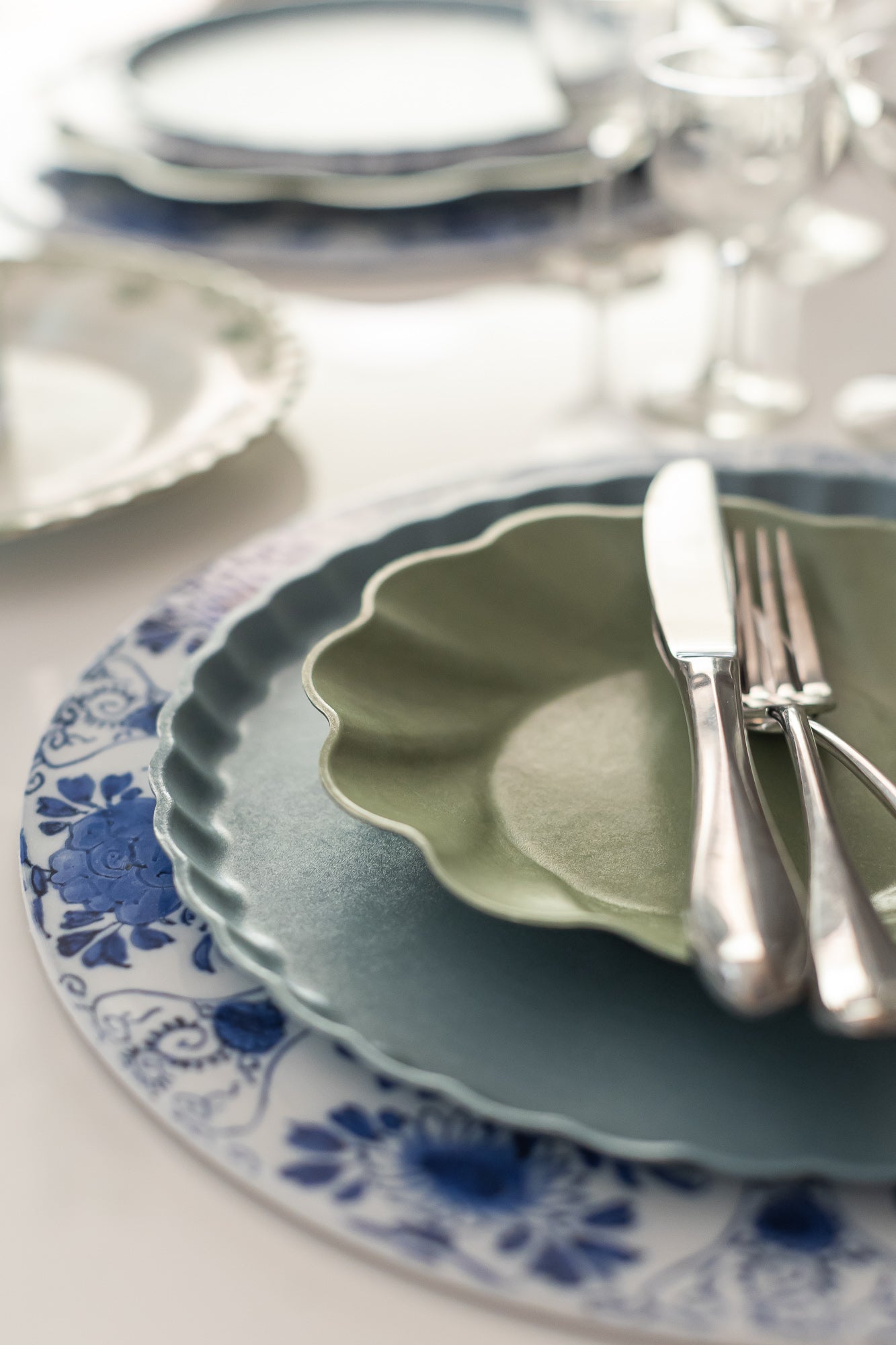 Delft Blue Placemat, Die Cut