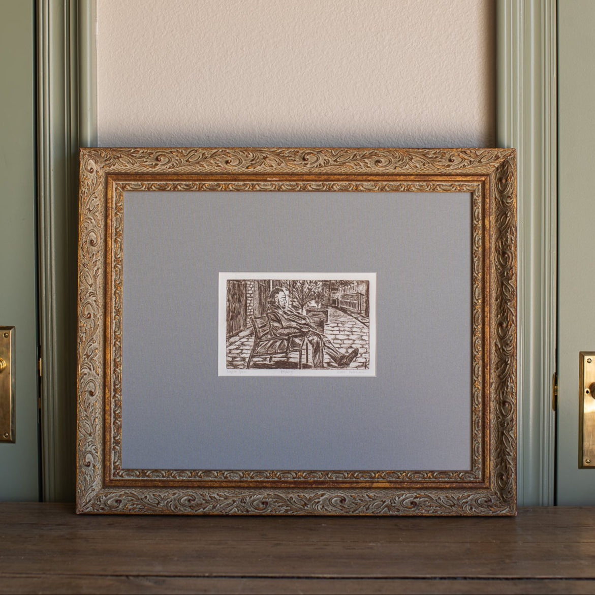 “Nap in Spain” Etching