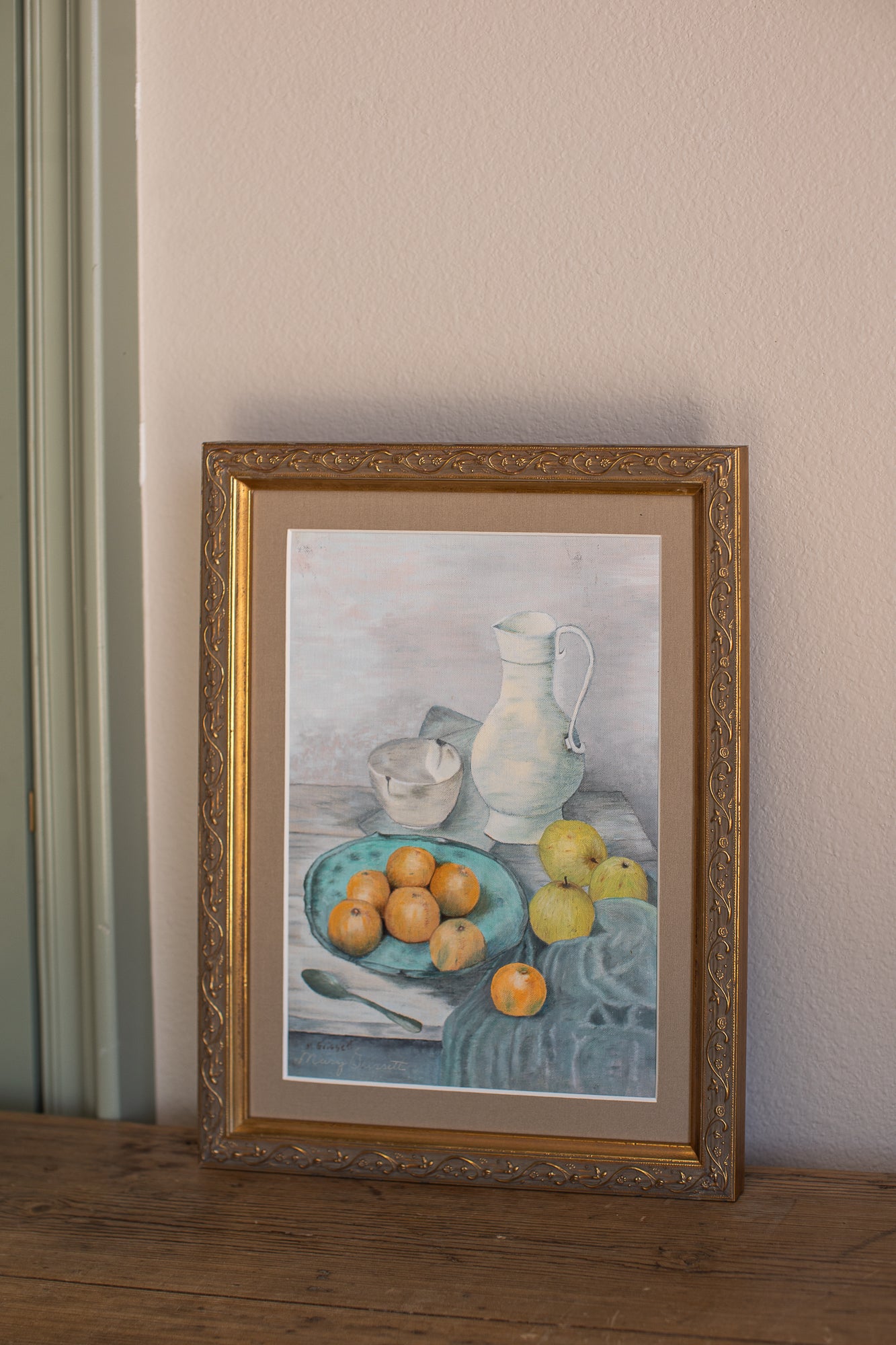 Vintage Citrus Still Life Painting
