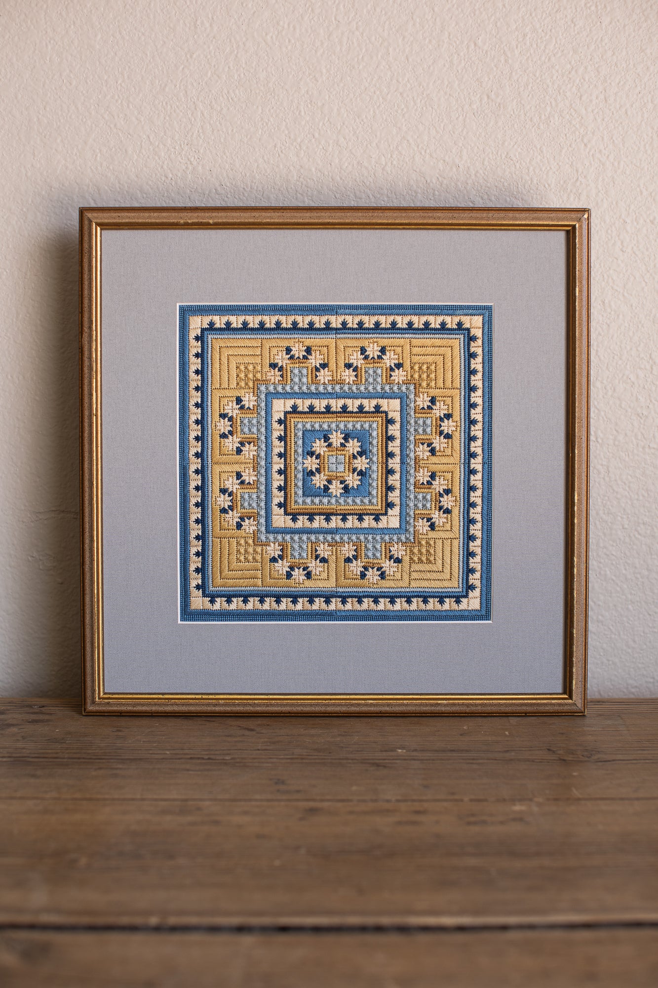 Golden Hour Vintage Cross Stitch