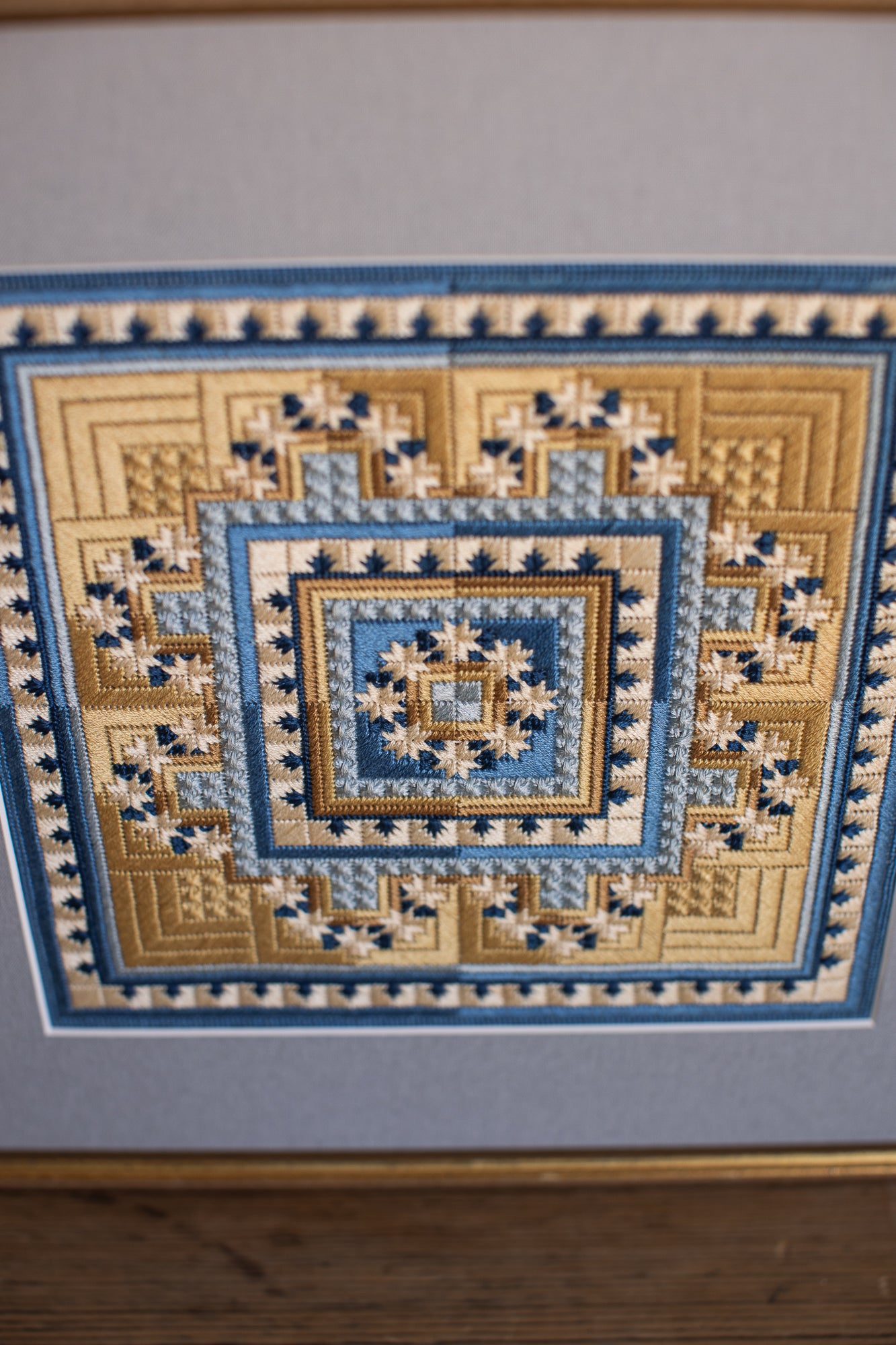 Golden Hour Vintage Cross Stitch