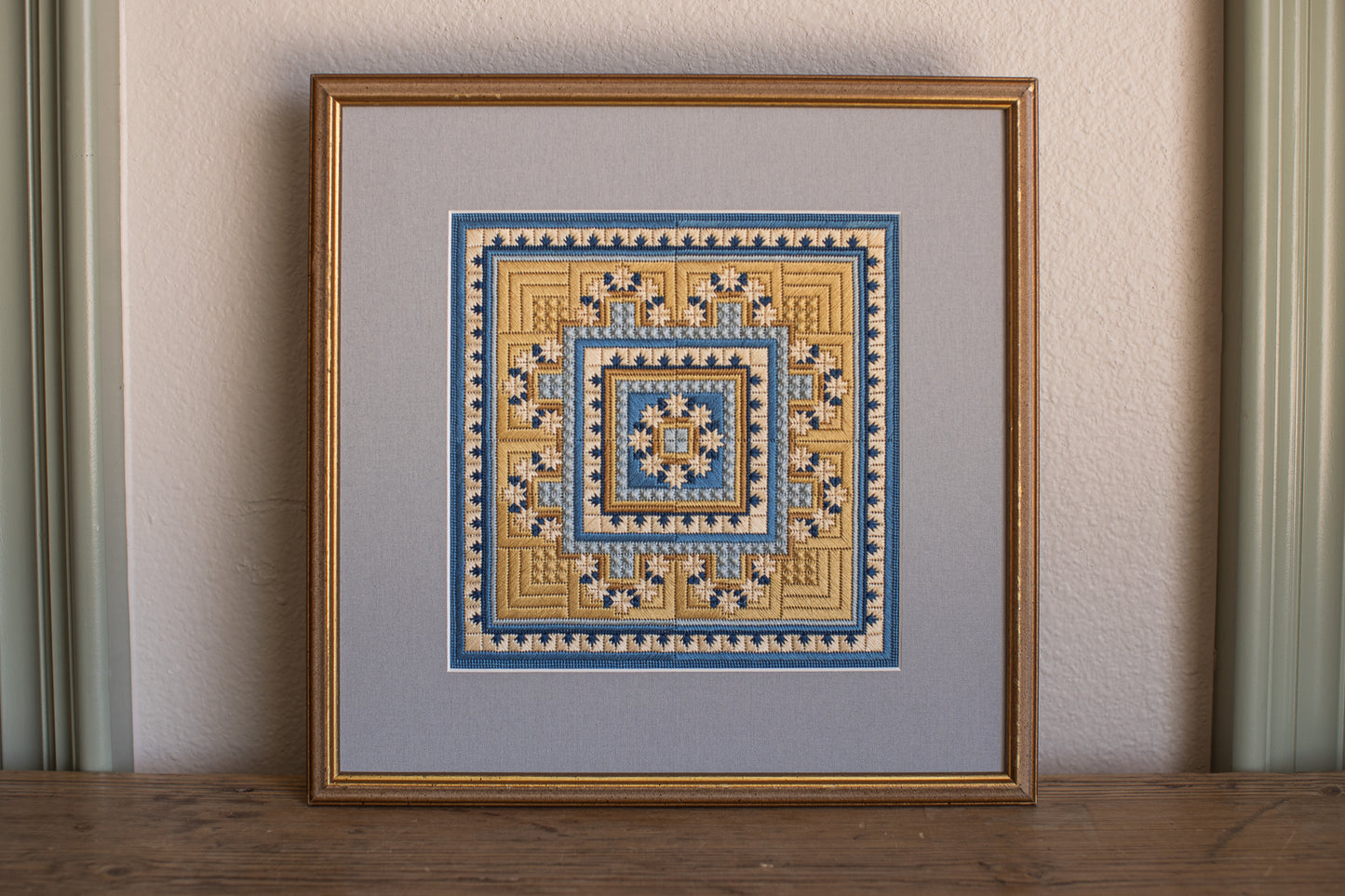 Golden Hour Vintage Cross Stitch