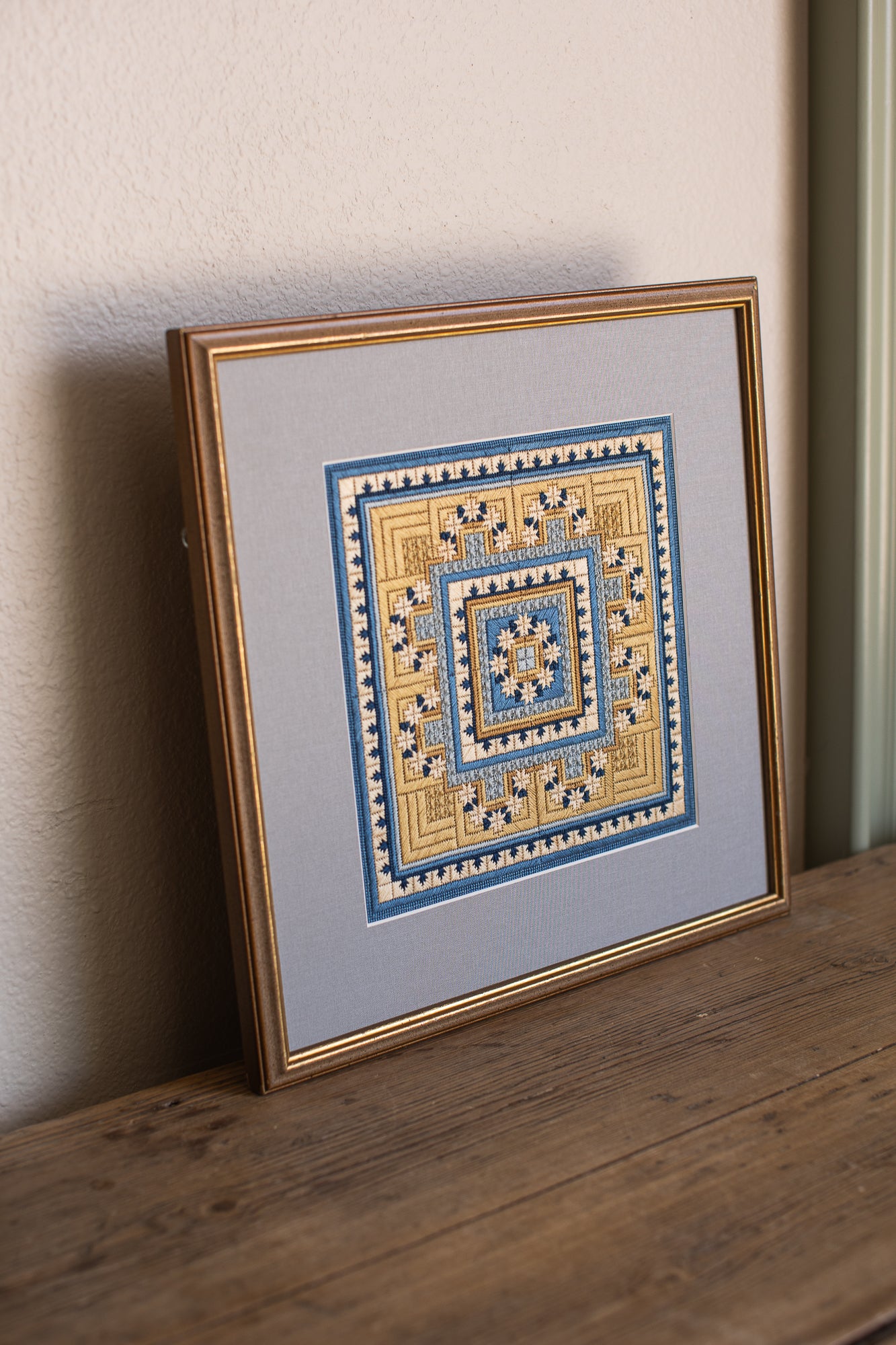 Golden Hour Vintage Cross Stitch