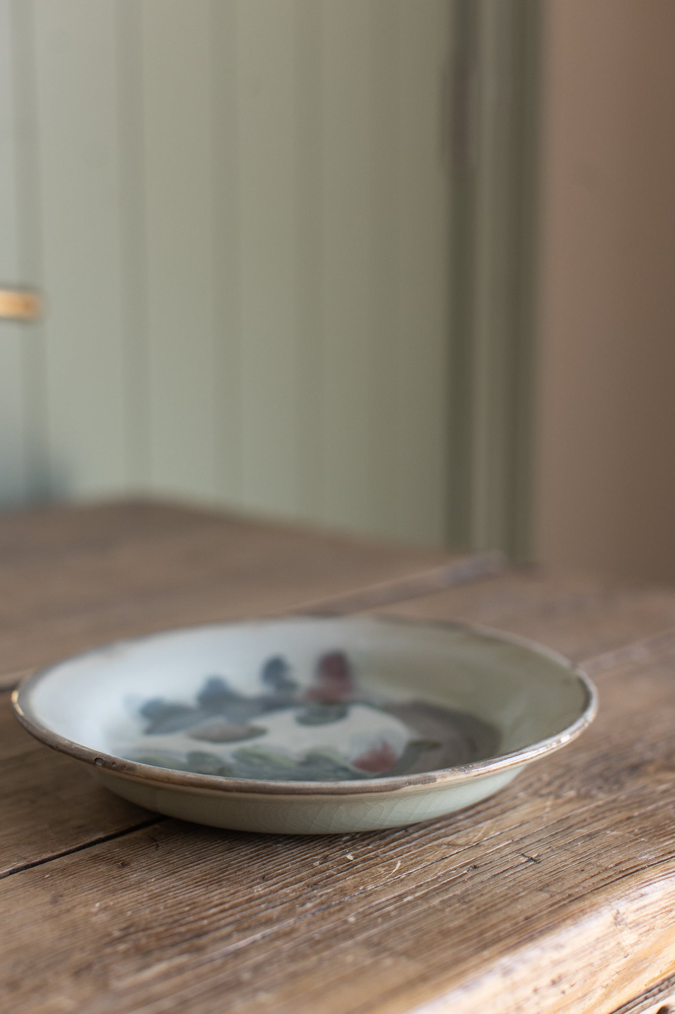 Hand-Painted Studio Pottery Dish