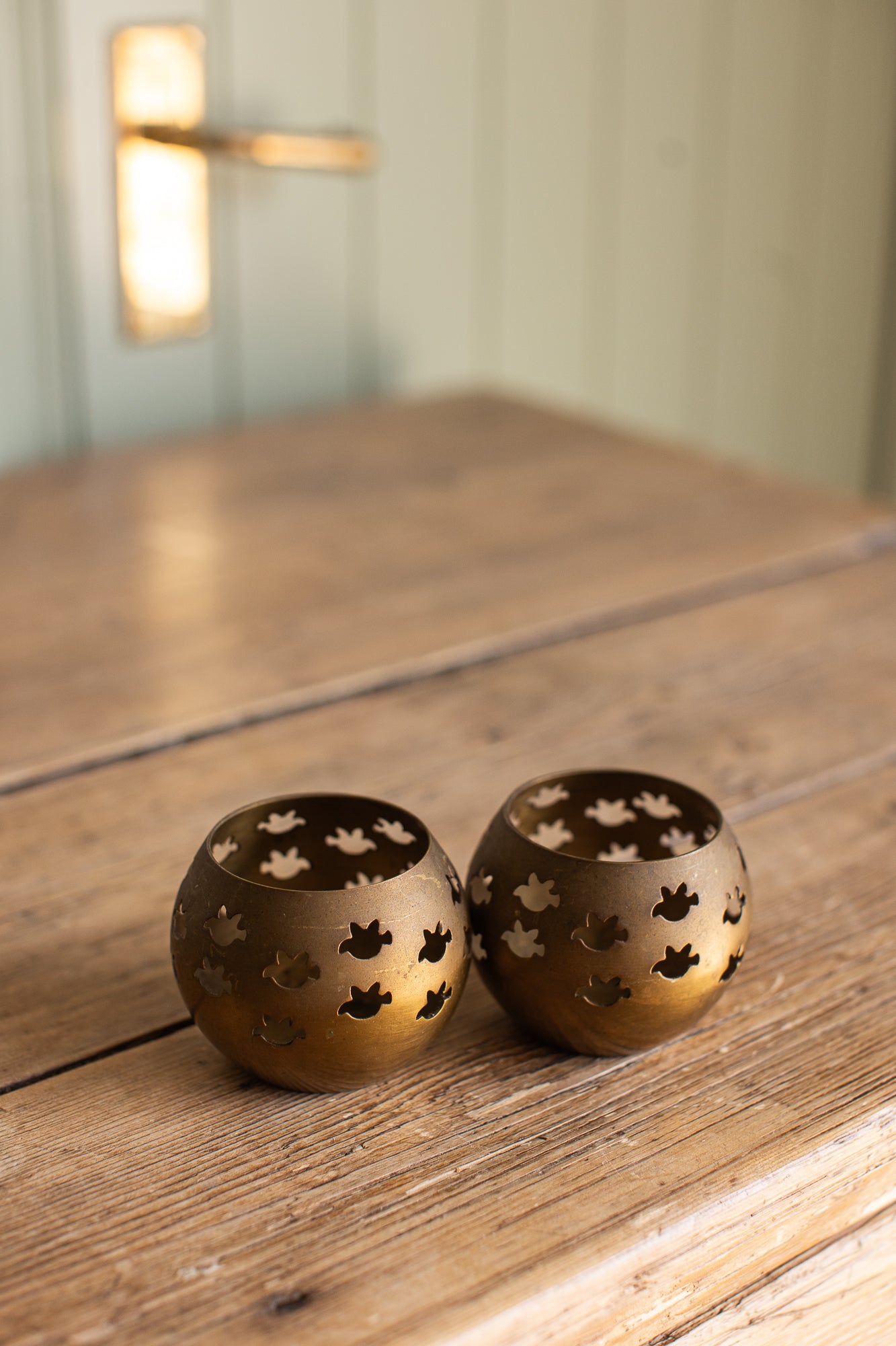 Vintage Brass Tealight Holders