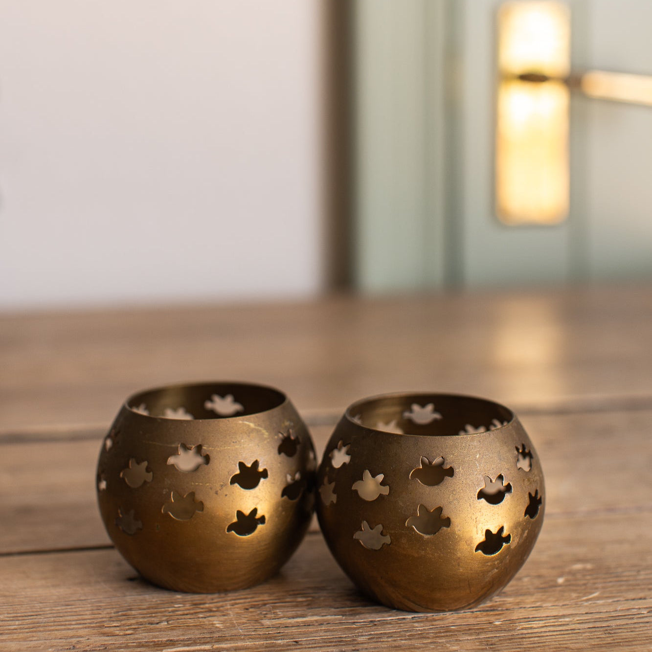 Vintage Brass Tealight Holders