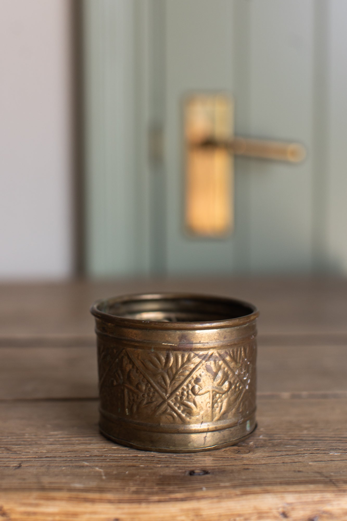 Vintage Etched Brass Catchall