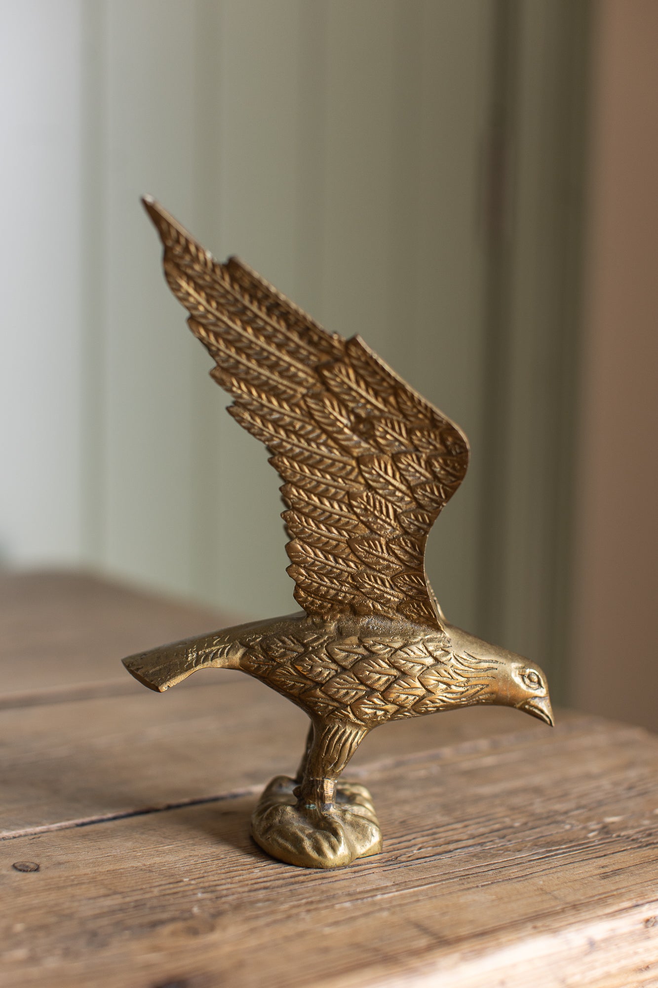 Vintage Brass Seagull Figurine