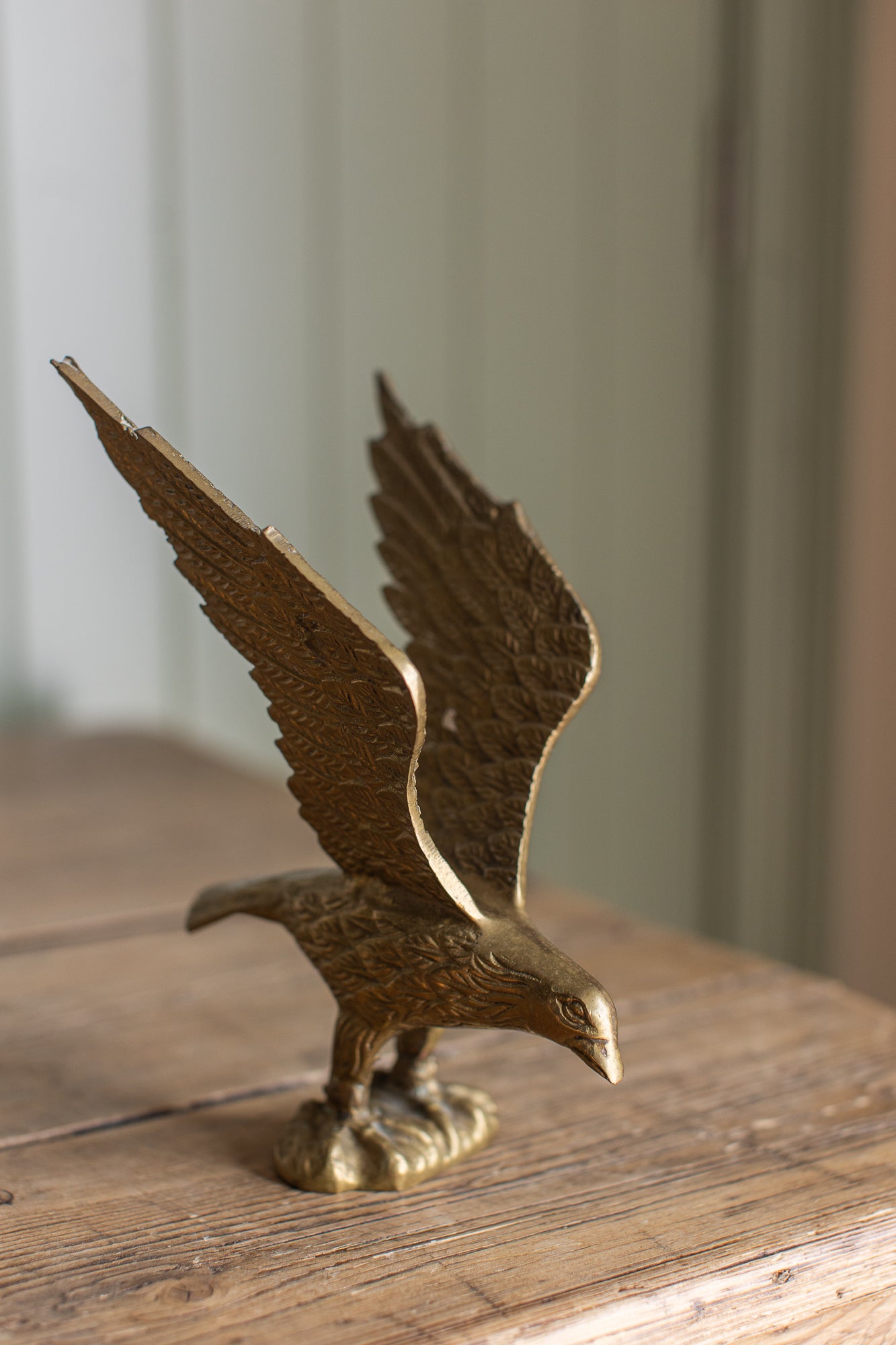 Vintage Brass Seagull Figurine