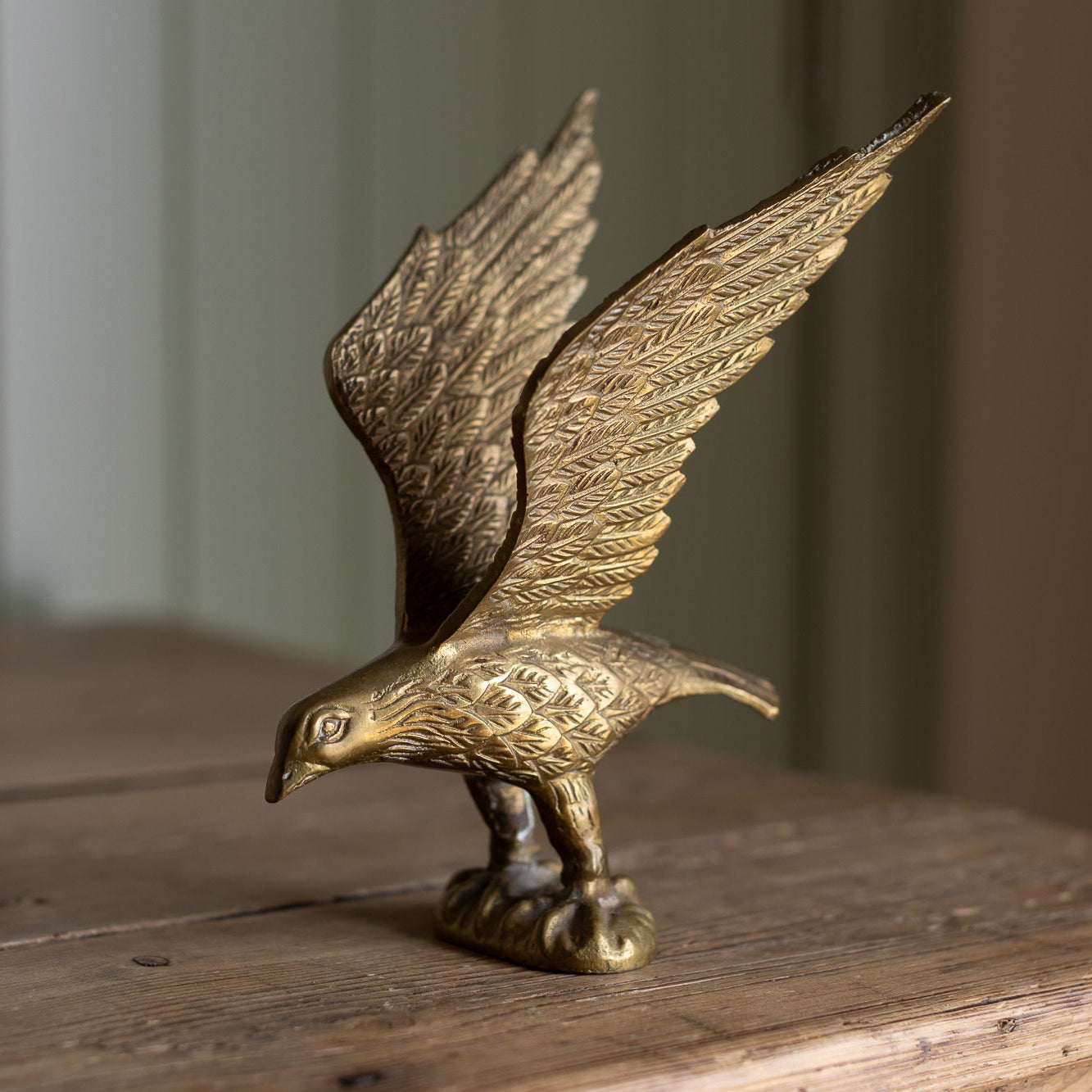 Vintage Brass Seagull Figurine