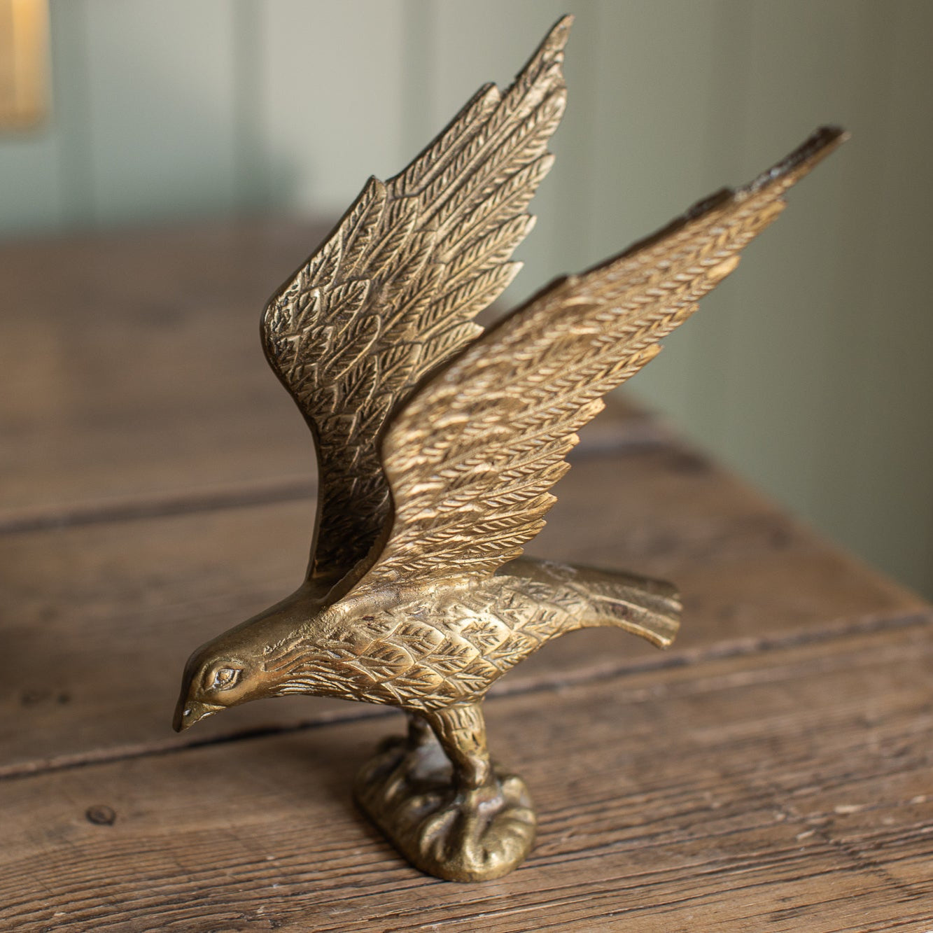 Vintage Brass Seagull Figurine