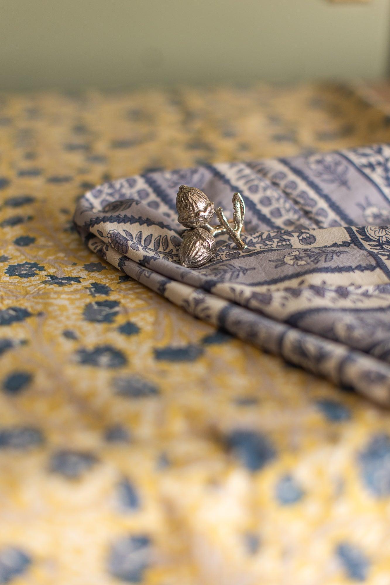 Silver Acorn Napkin Rings