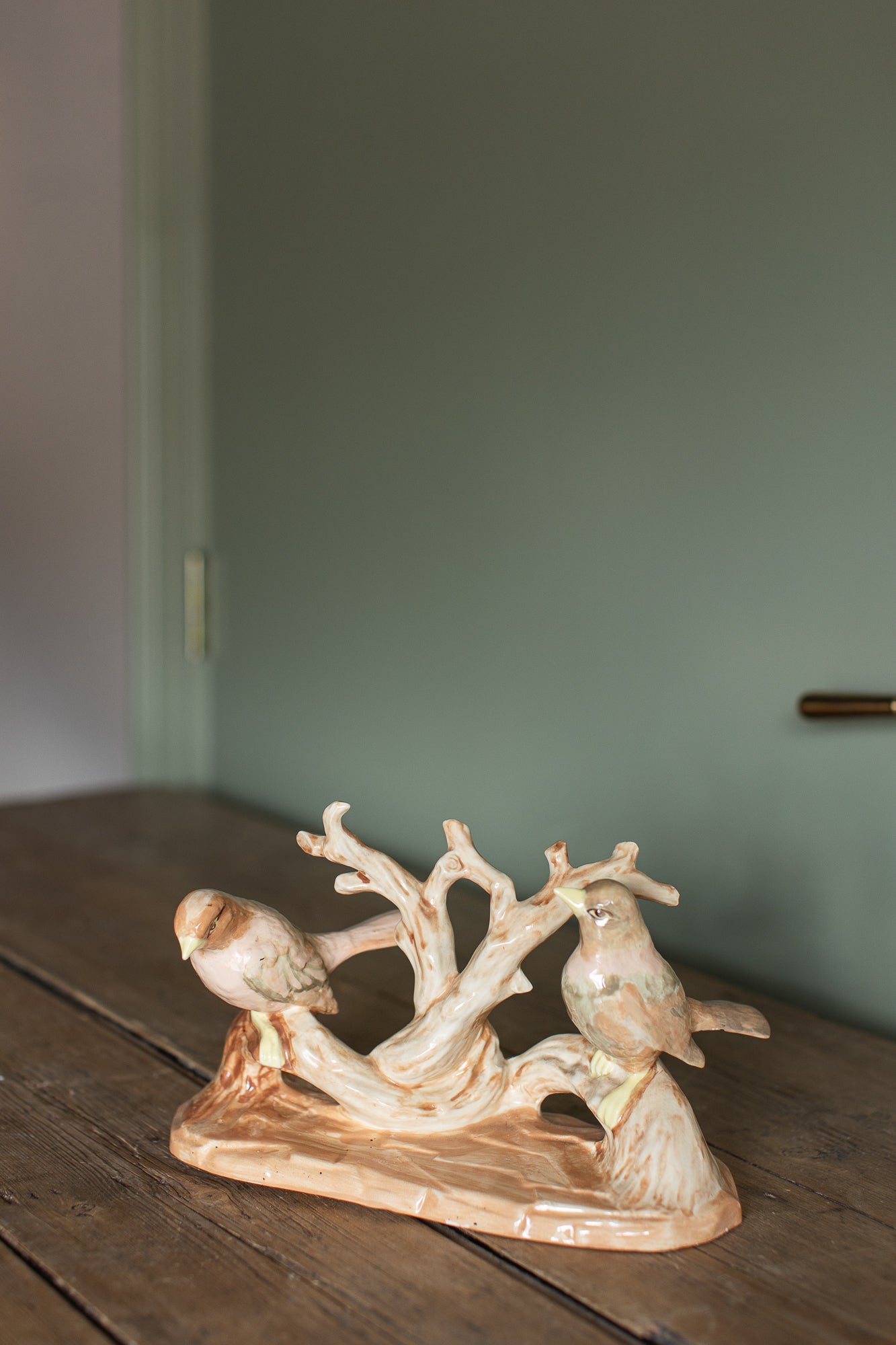 Vintage Songbirds on Branch