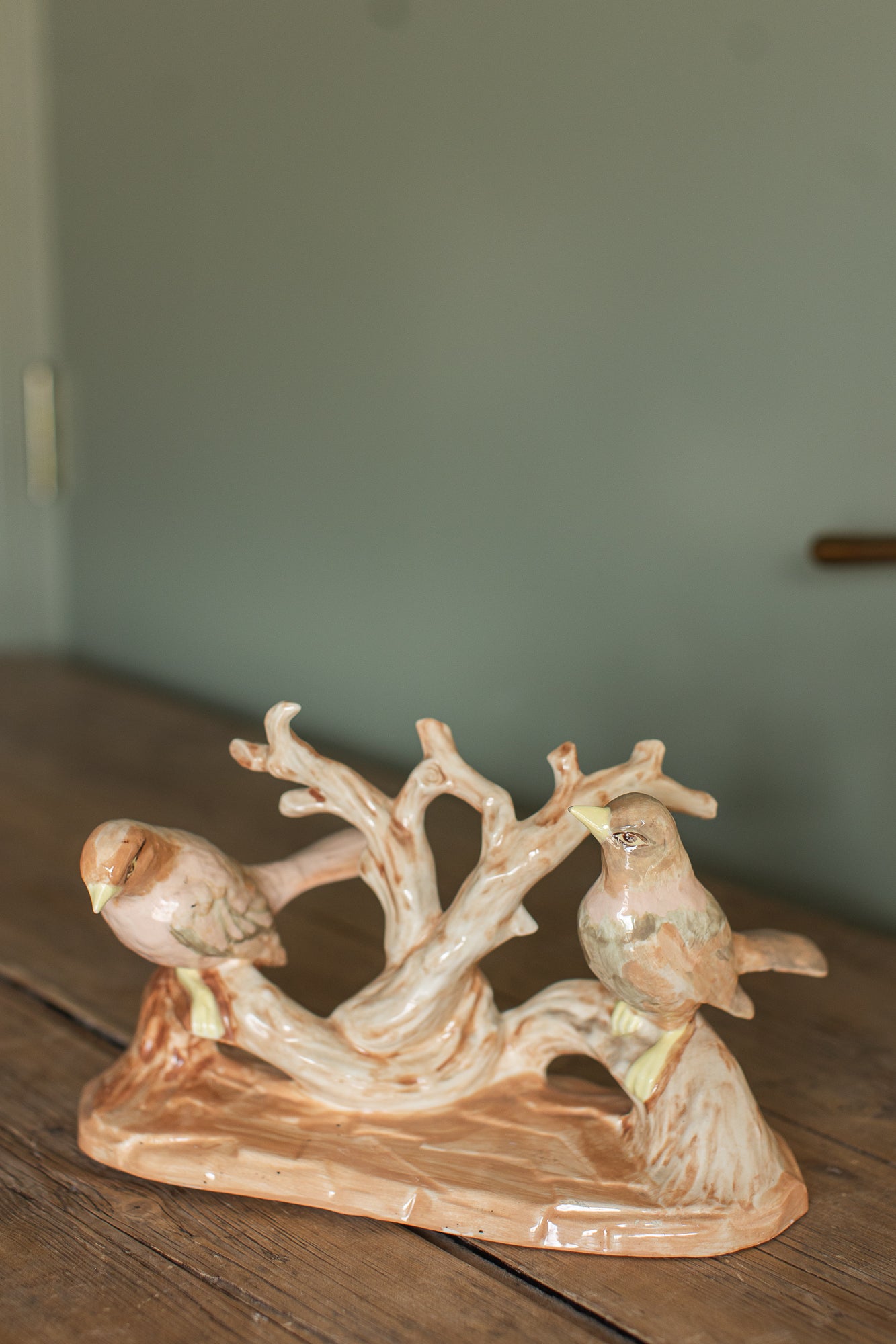 Vintage Songbirds on Branch
