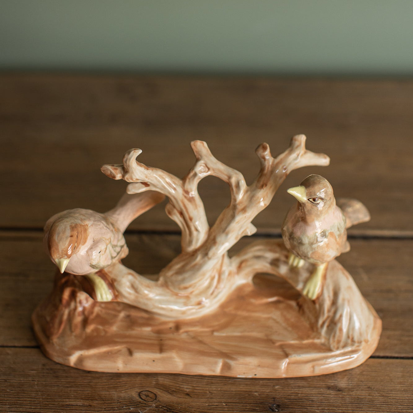 Vintage Songbirds on Branch