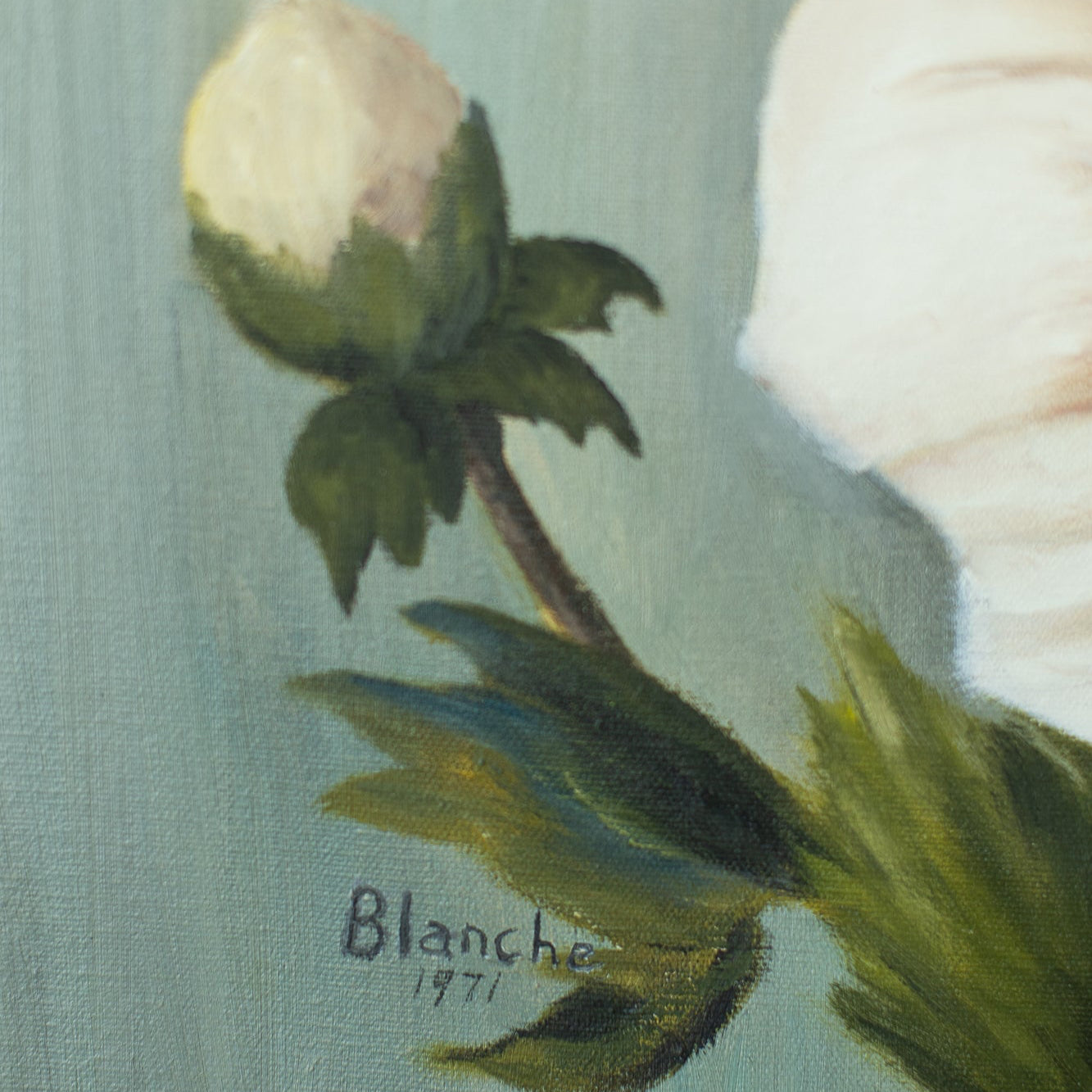 Hibiscus in Green Painting