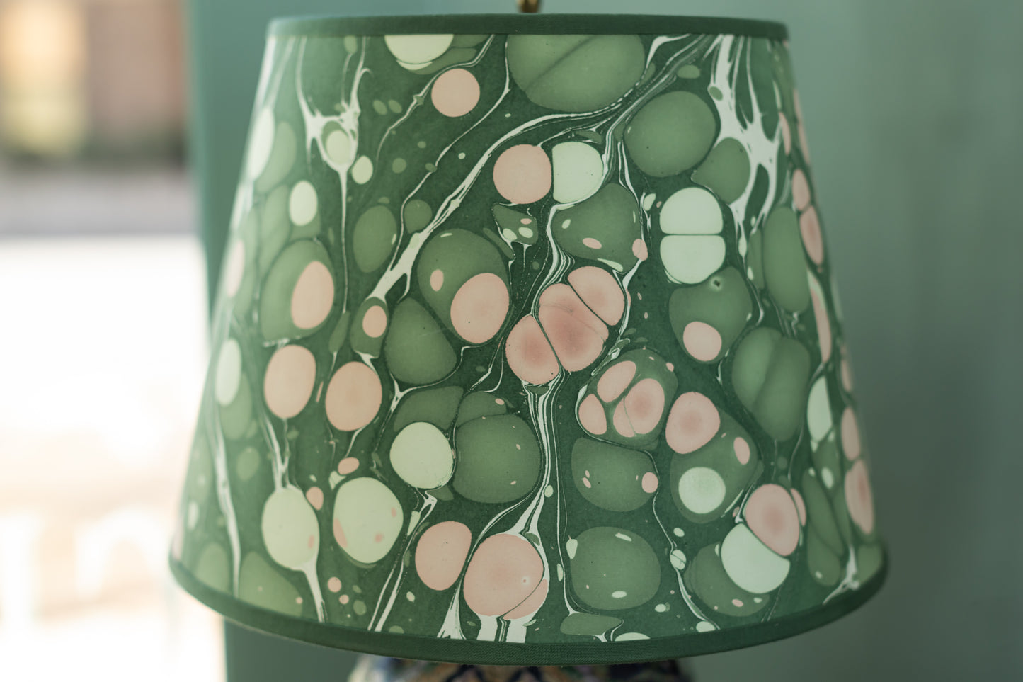 14" Hand Marbled Lampshade