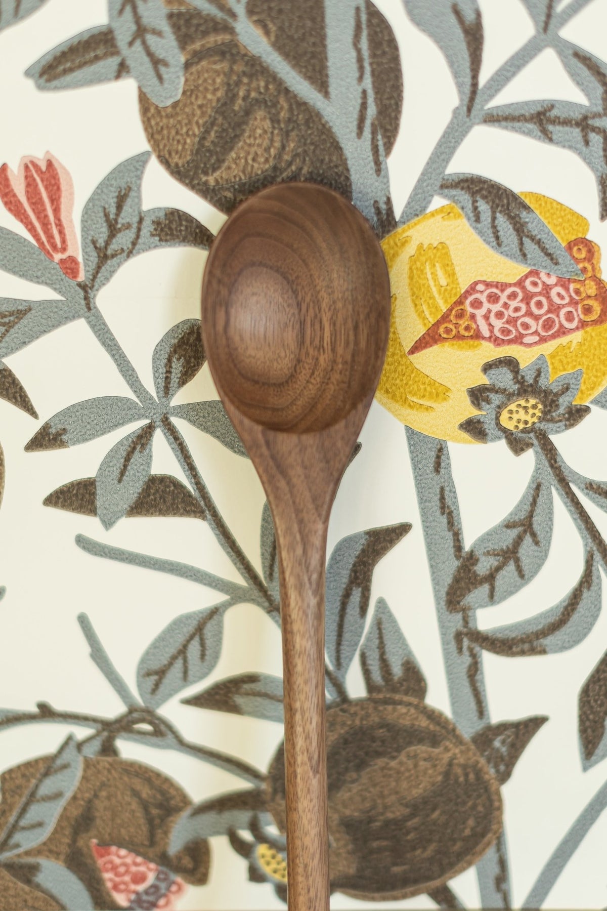 12’’ Walnut Wooden Oval Spoon - OAKSTREET SHOPPE