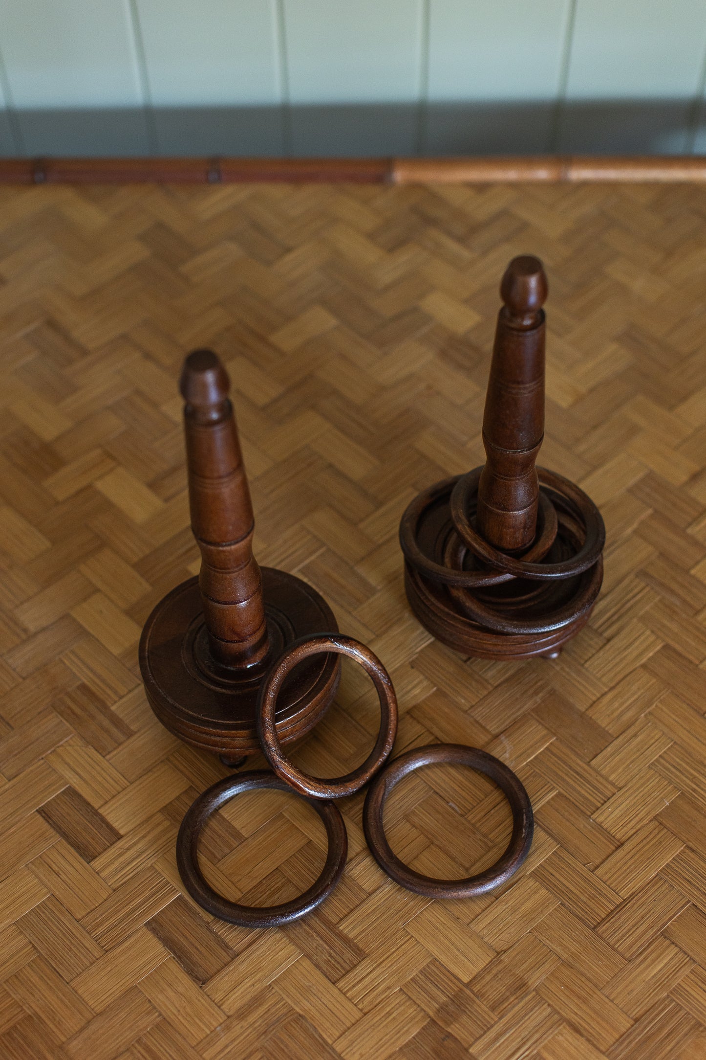 Wooden Ring Toss Game