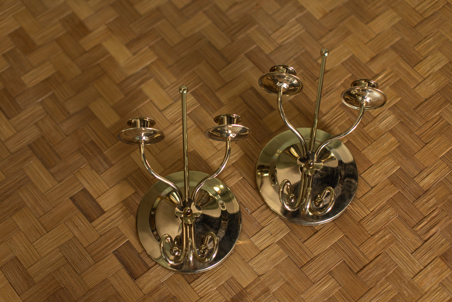 Vintage Brass Wall Sconces