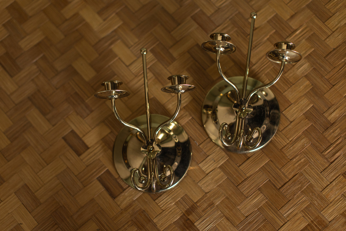 Vintage Brass Wall Sconces