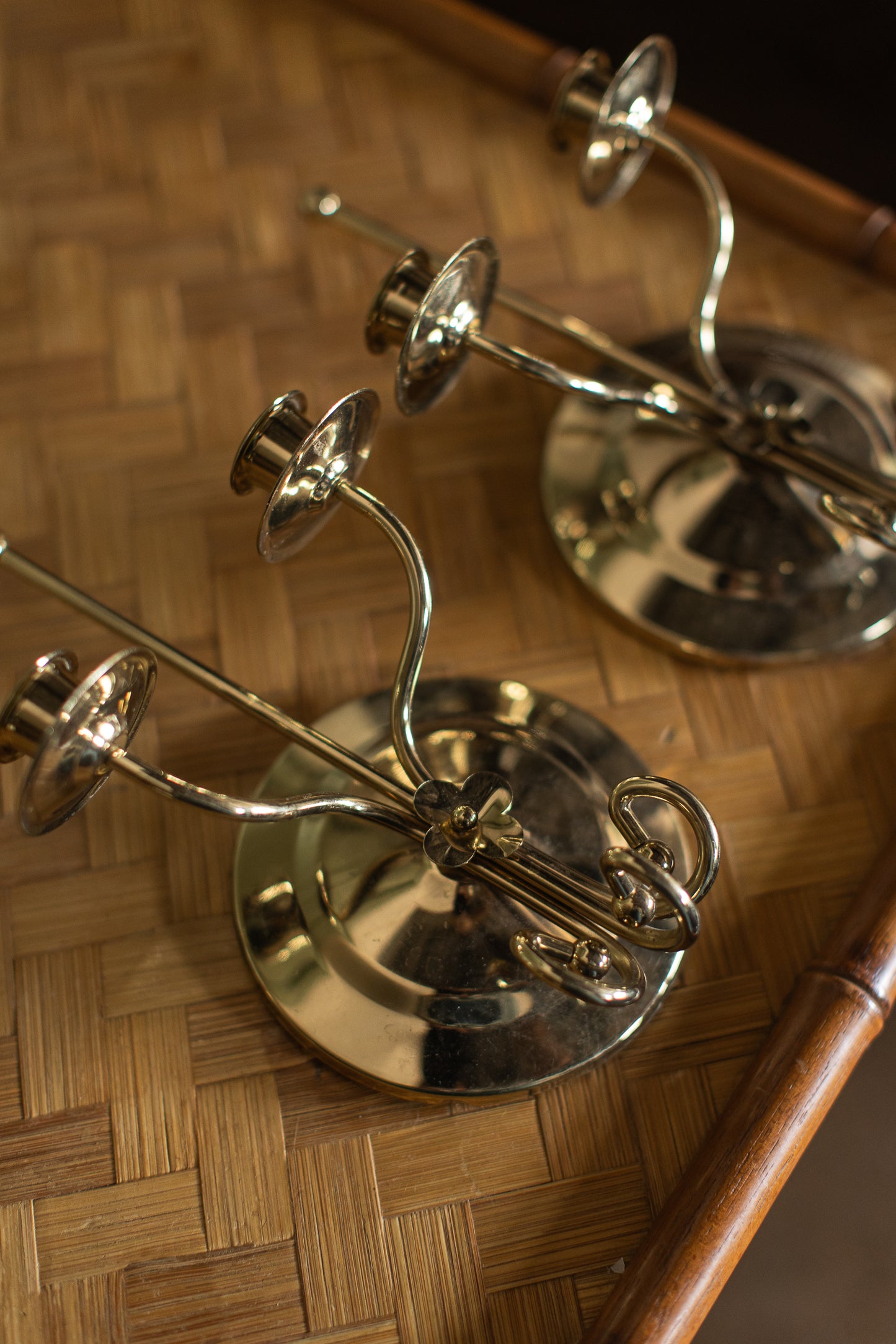 Vintage Brass Wall Sconces
