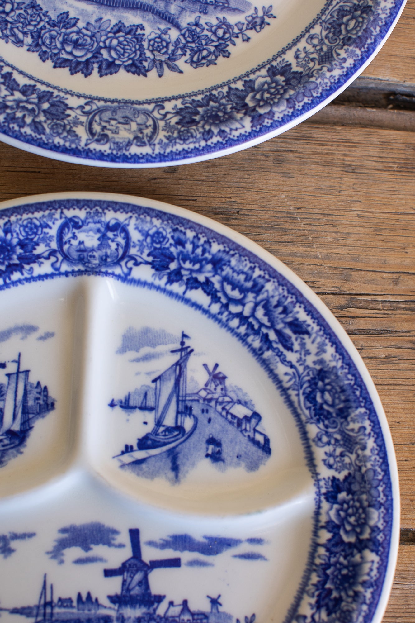 Vintage Kenro China Divided Plates
